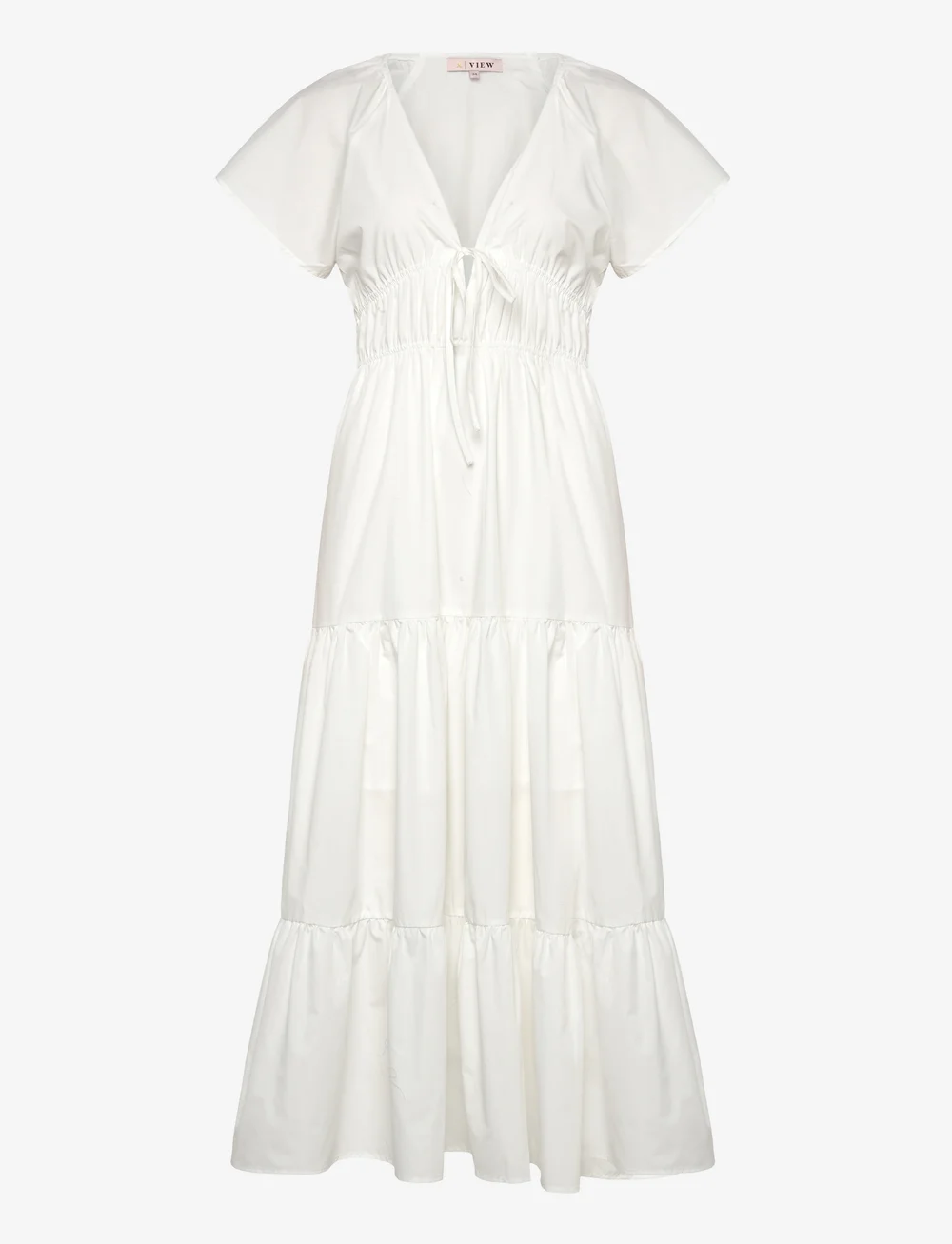 A-View - Fransisko maxi dress - maxi-jurken - white - 0