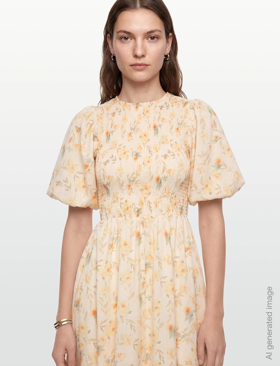 A-View - Tabita dress - summer dresses - sand/yellow - 3