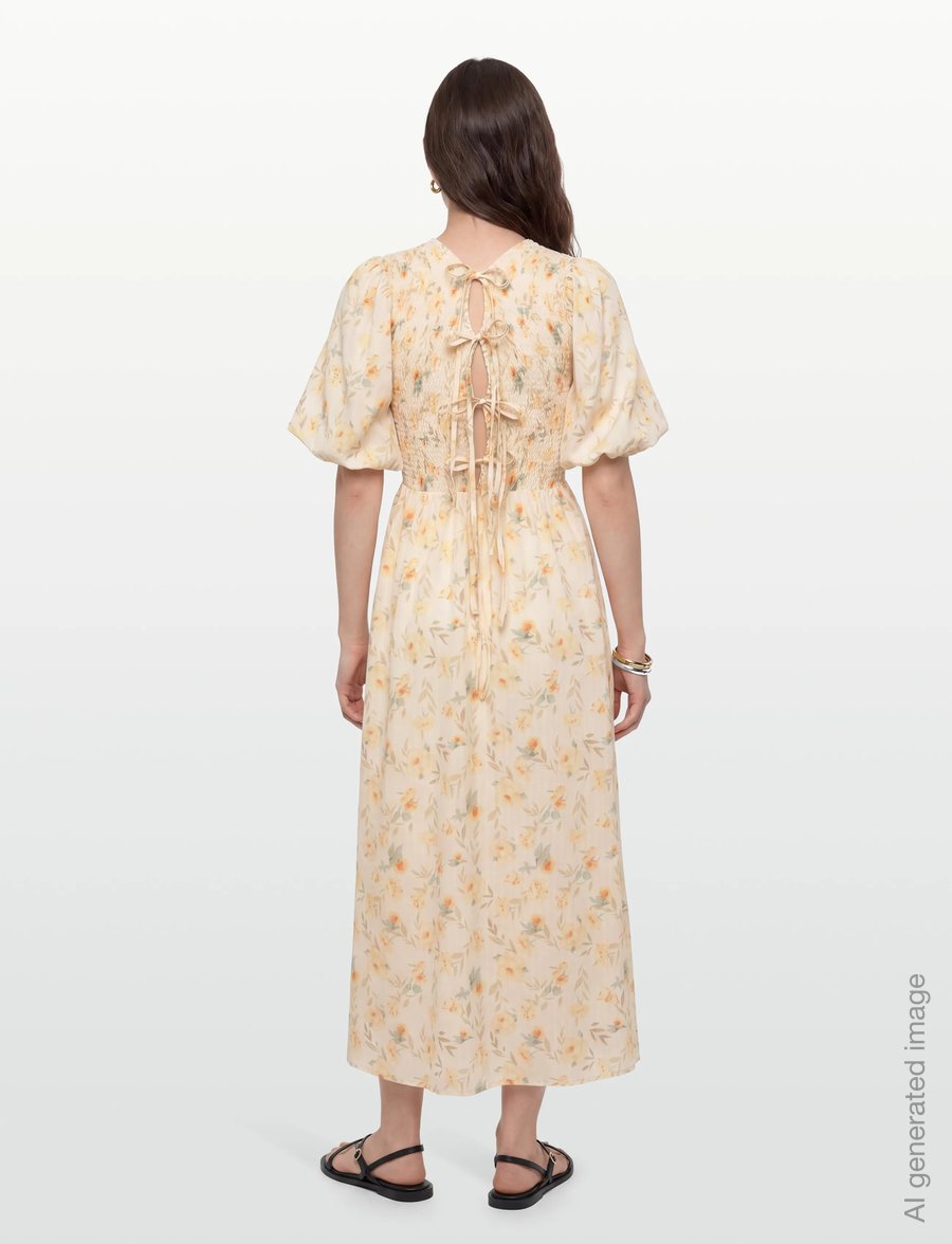 A-View - Tabita dress - summer dresses - sand/yellow - 4