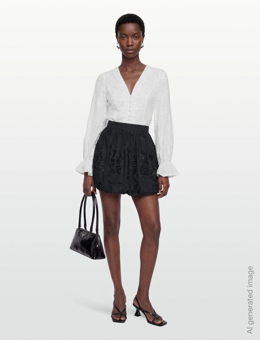 A-View - Rosamarie skirt - kurze röcke - 999 black - 0