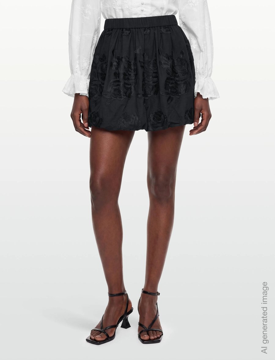 A-View - Rosamarie skirt - kurze röcke - 999 black - 3
