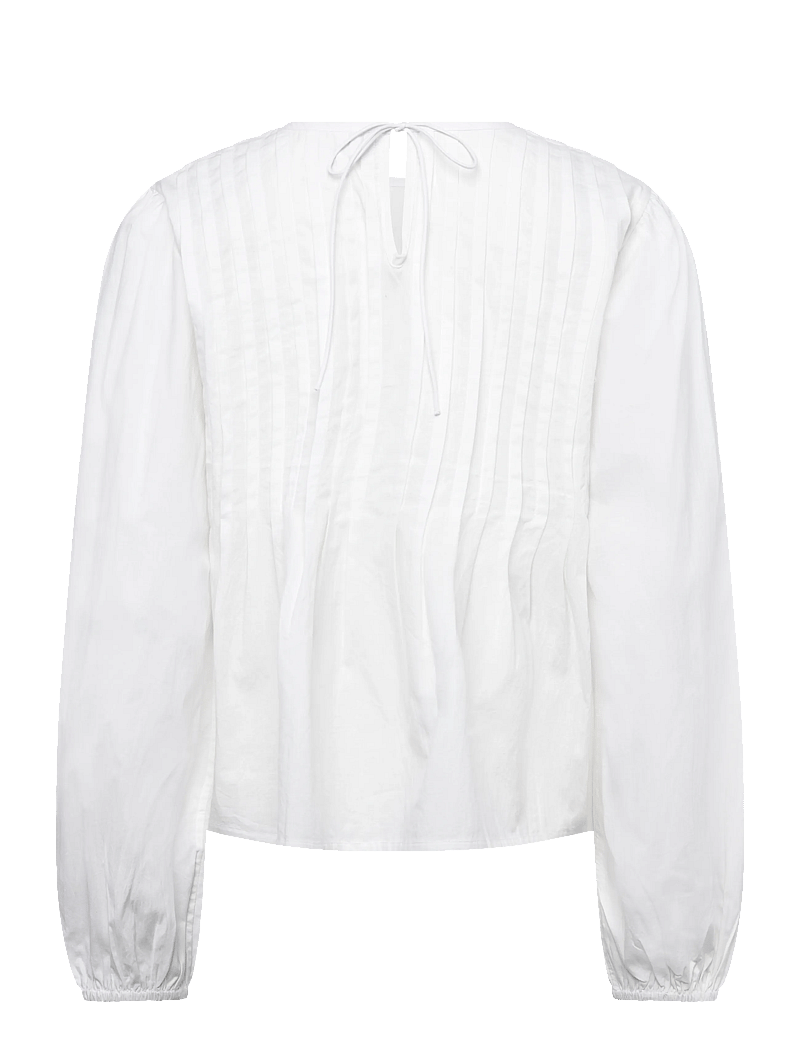 A-View - Saga Long Sleeve Blouse - langärmlige blusen - 000 white - 1