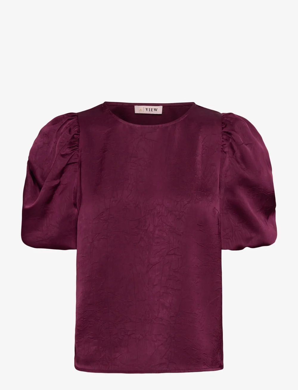 A-View - Sinda Blouse - kurzämlige blusen - bordeaux - 0