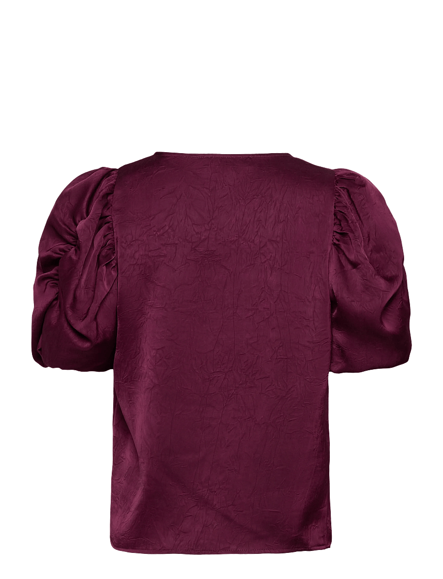 A-View - Sinda Blouse - kurzärmelige blusen - bordeaux - 1