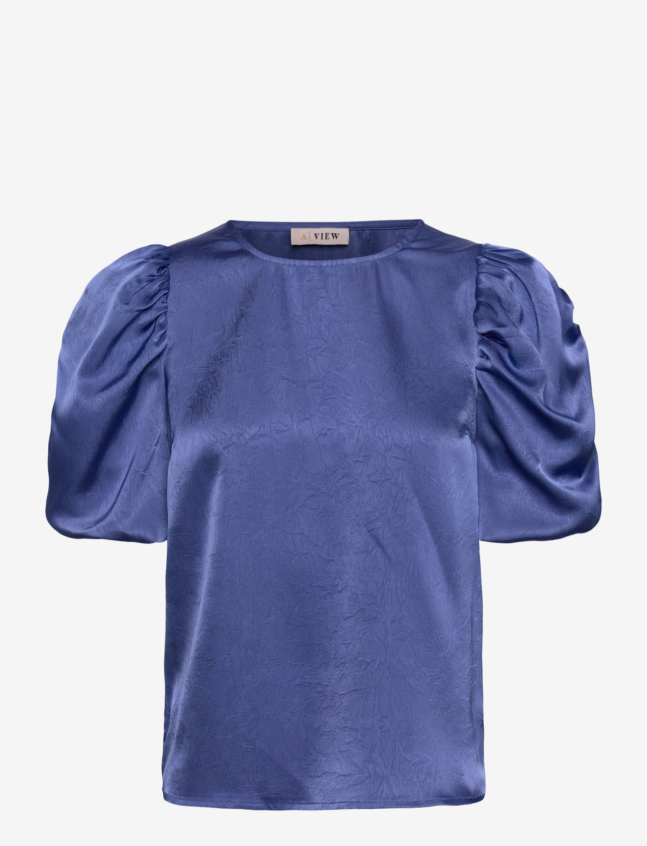 A-View - Sinda Blouse - kurzämlige blusen - medium blue - 0