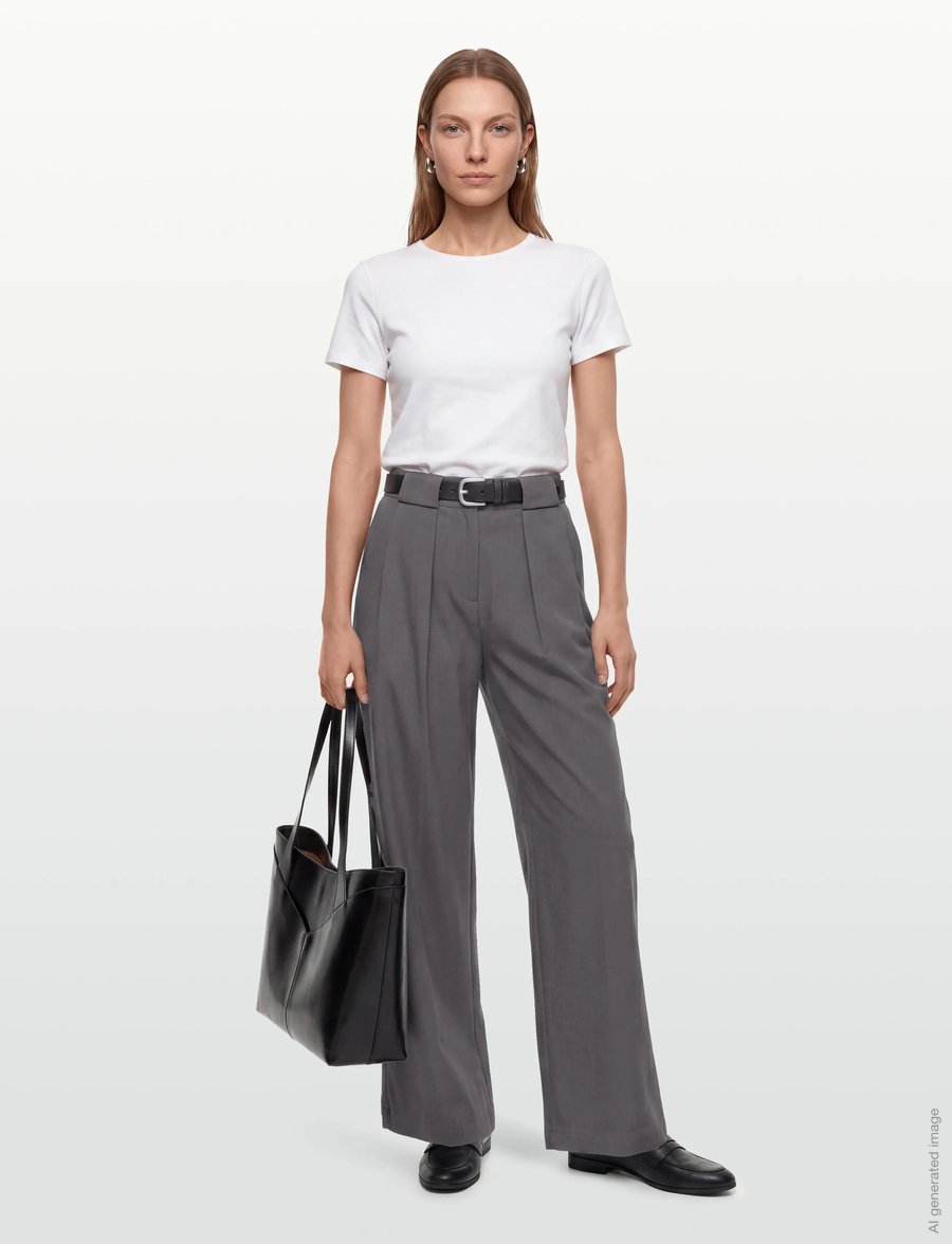 A-View - Fiona Pants - habitbukser - grey - 0