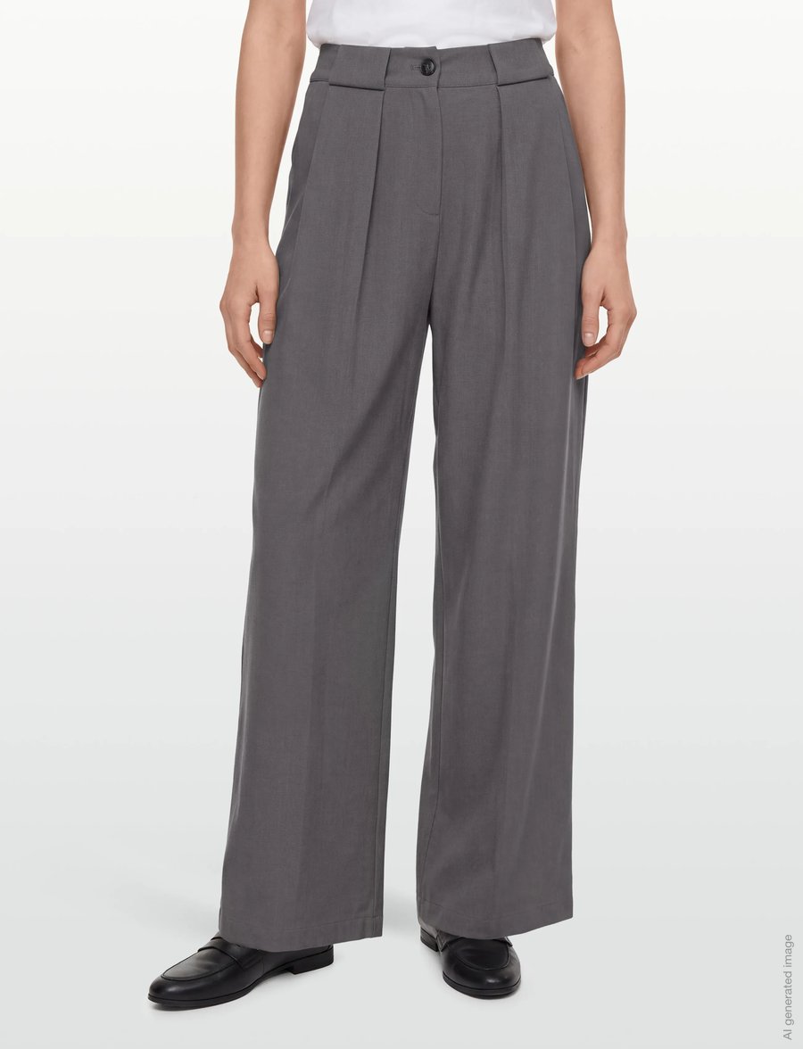 A-View - Fiona Pants - habitbukser - grey - 3