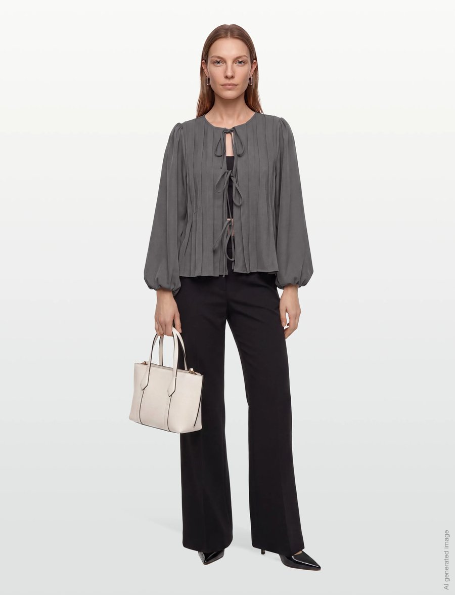 A-View - Fiona Jacket - langærmede bluser - 905 grey - 0