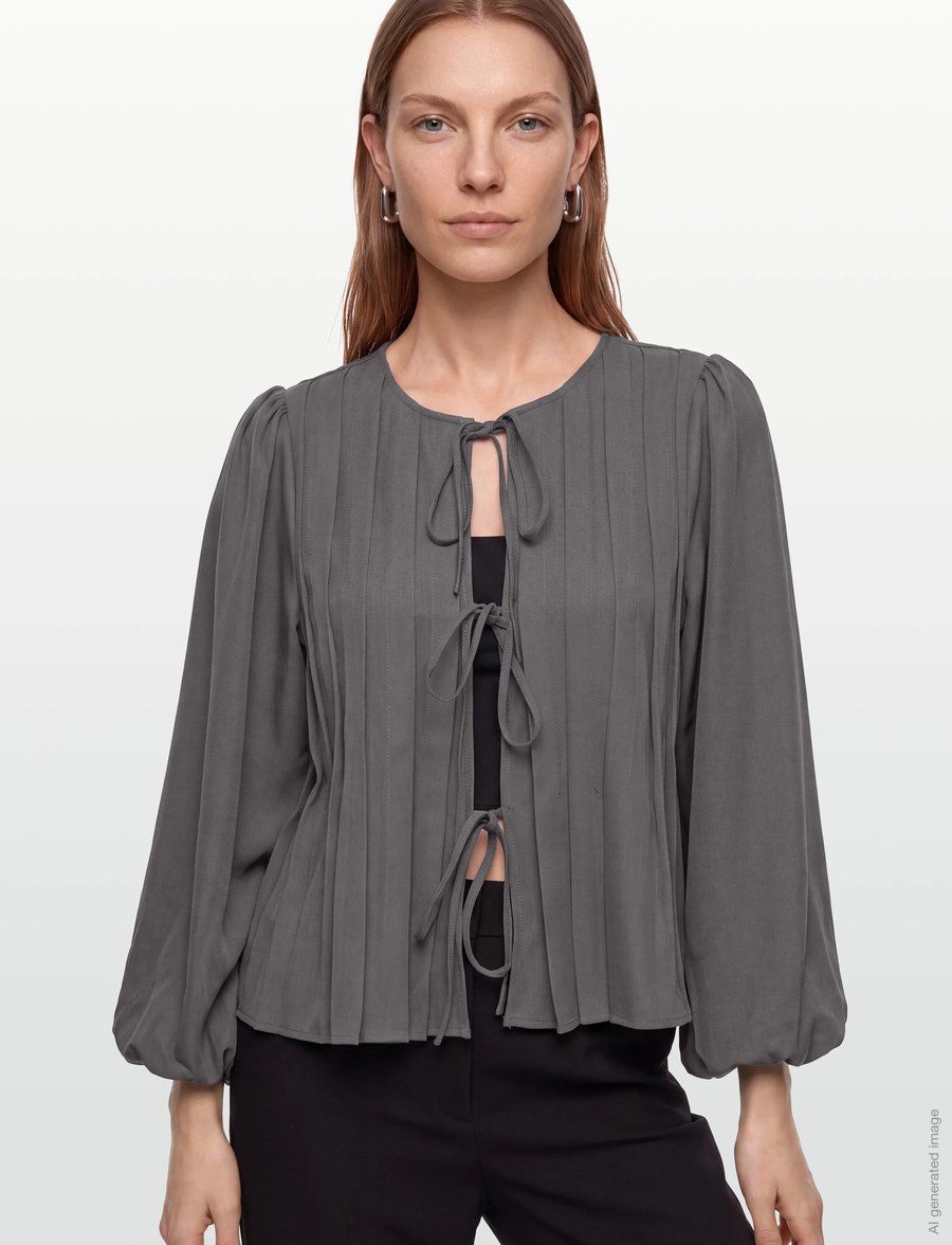 A-View - Fiona Jacket - langærmede bluser - 905 grey - 3
