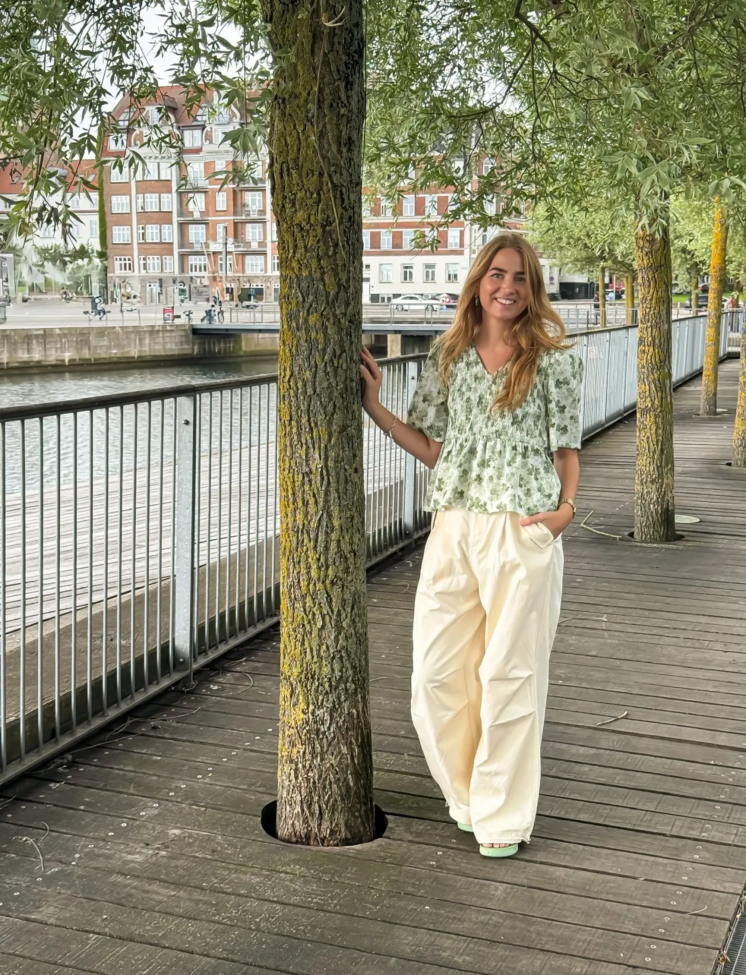 A-View Carma Cargo Pants, Kvinder, Cargo Bukser, Beige, Str: 42