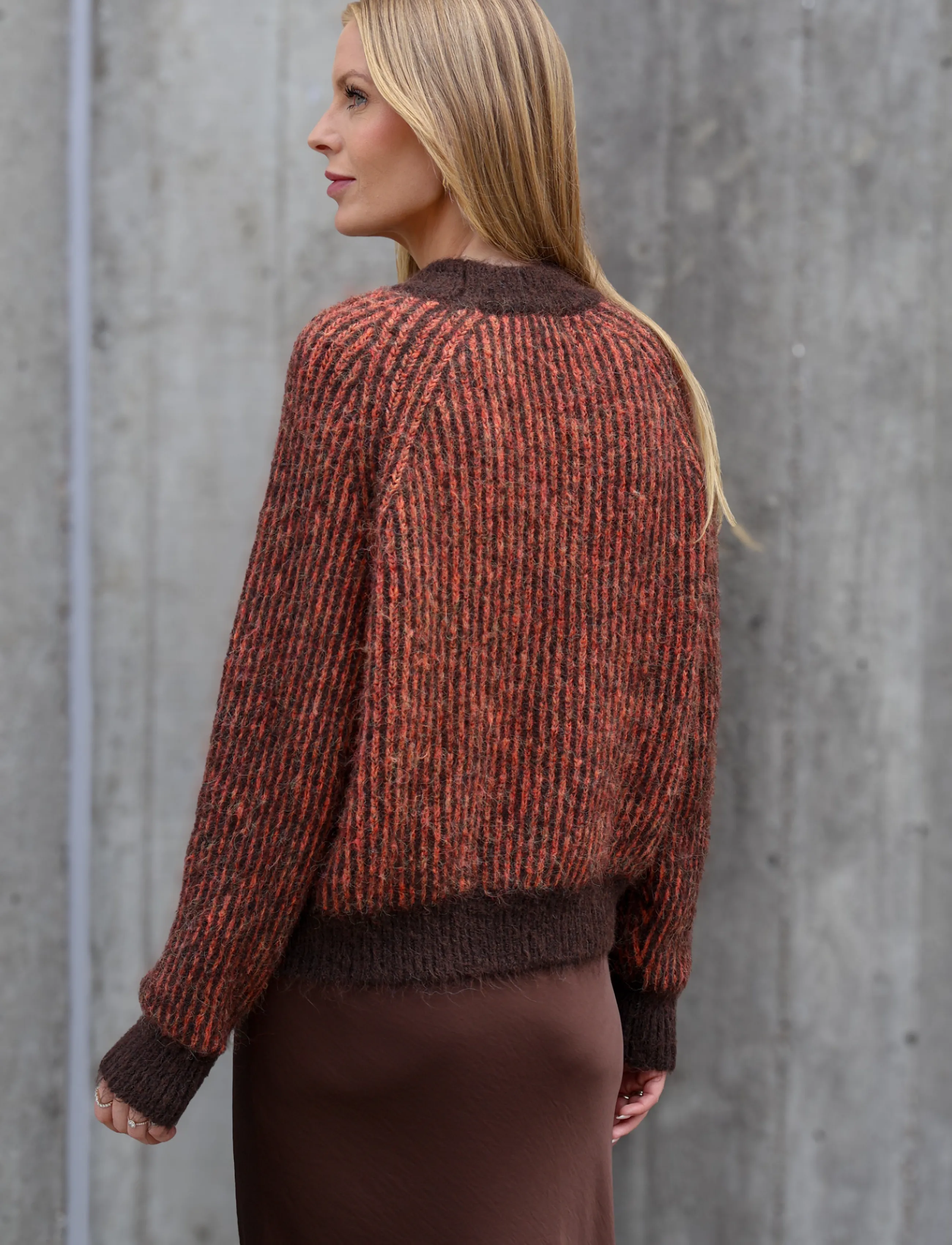 A-View - Senna knit pullover - stickade tröjor - brown/orange - 3