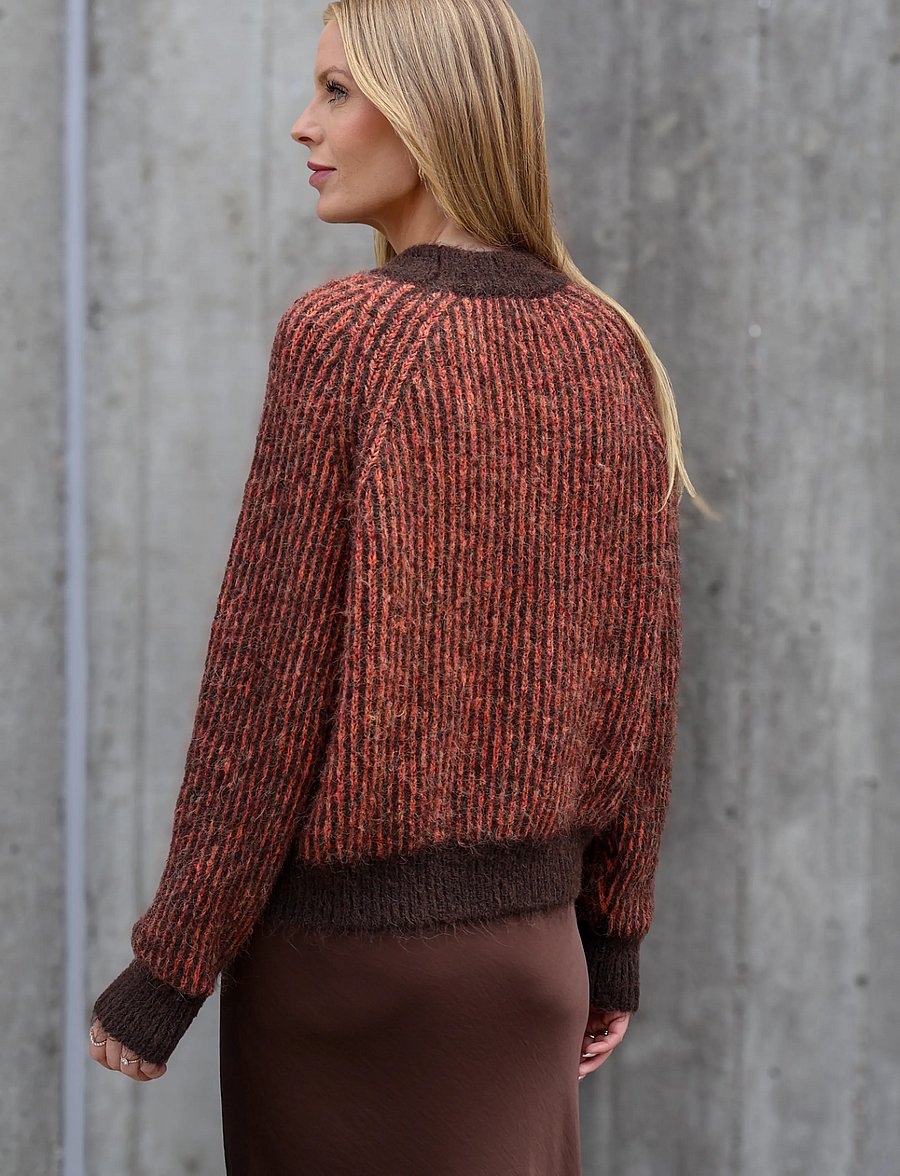 A-View - Senna knit pullover - stickade tröjor - brown/orange - 3