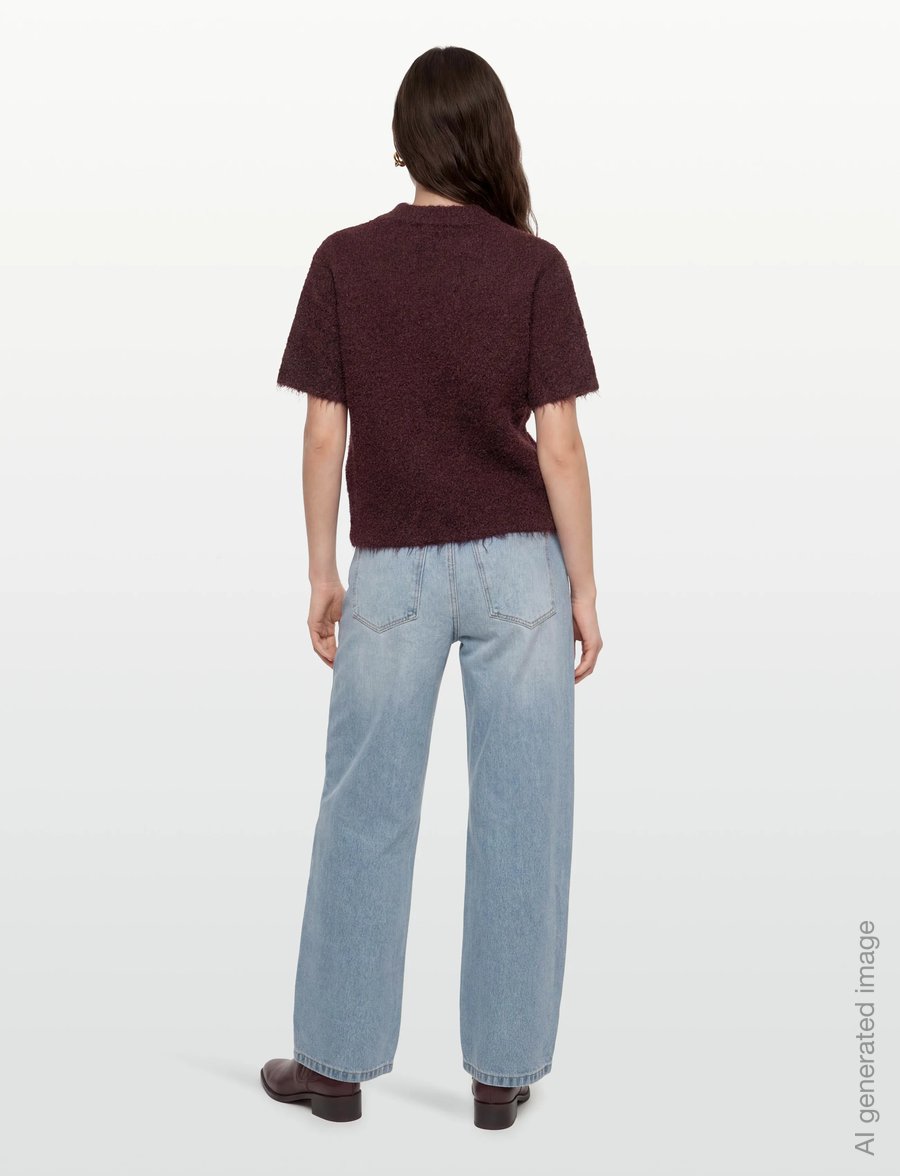 A-View - Dinea knit pullover - striktrøjer - 042 bordeaux - 4