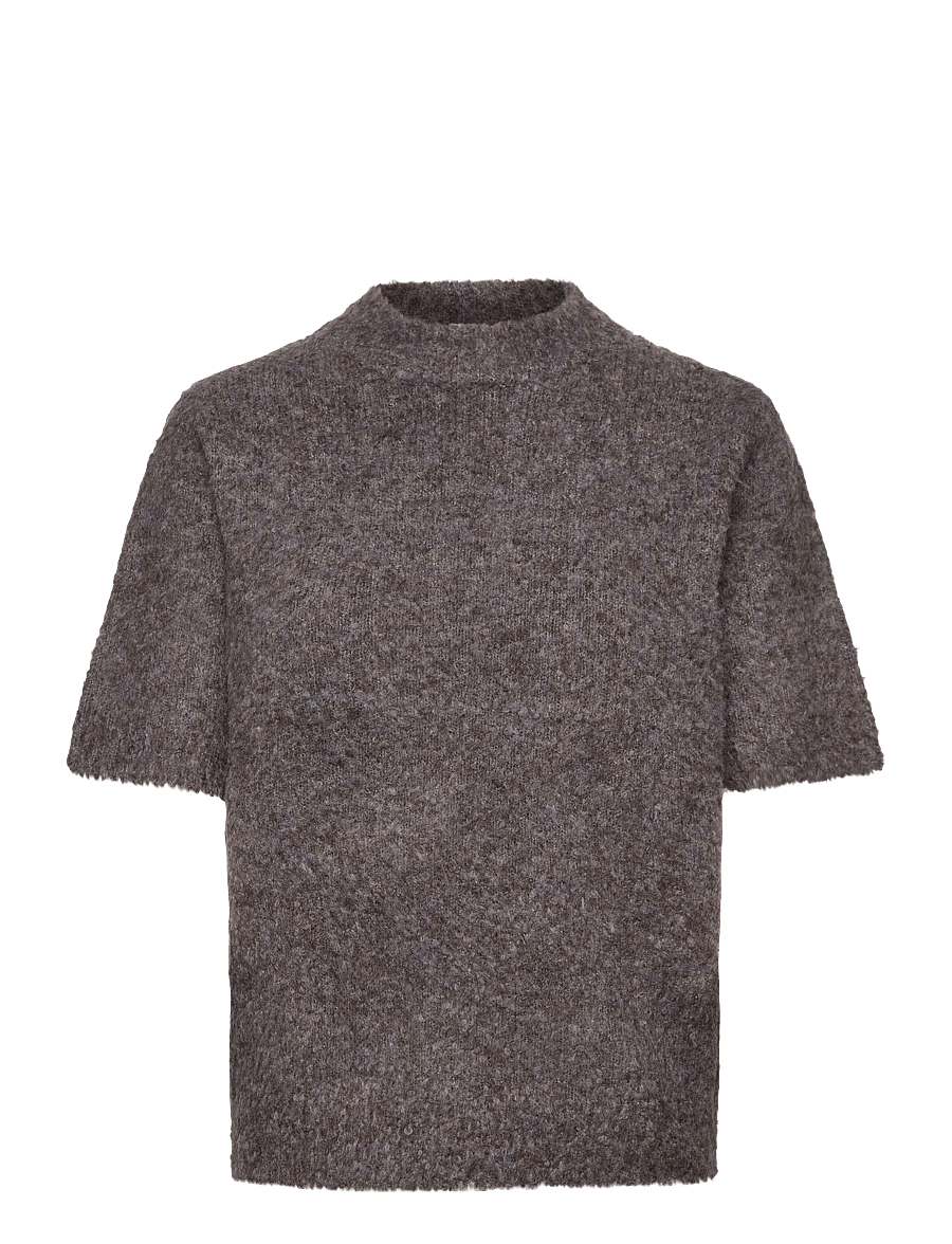 A-View - Dinea knit pullover - striktrøjer - 150 brown/blue - 0
