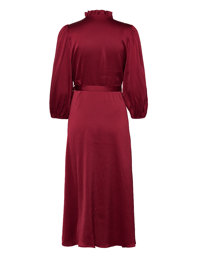A-View - Peony 3/4 Sleeve dress - robes portefeuille - bordeaux - 1