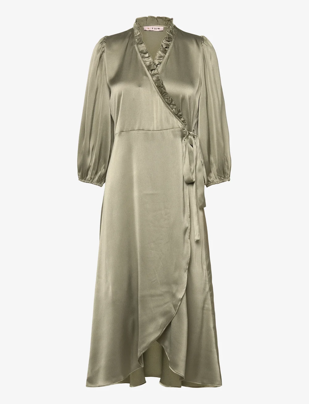 A-View - Peony 3/4 Sleeve dress - hõlmikkleidid - pale green - 0