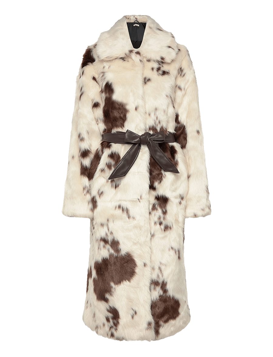 A-View - Kolvina coat - kunstpelz - 193 brown/white - 0
