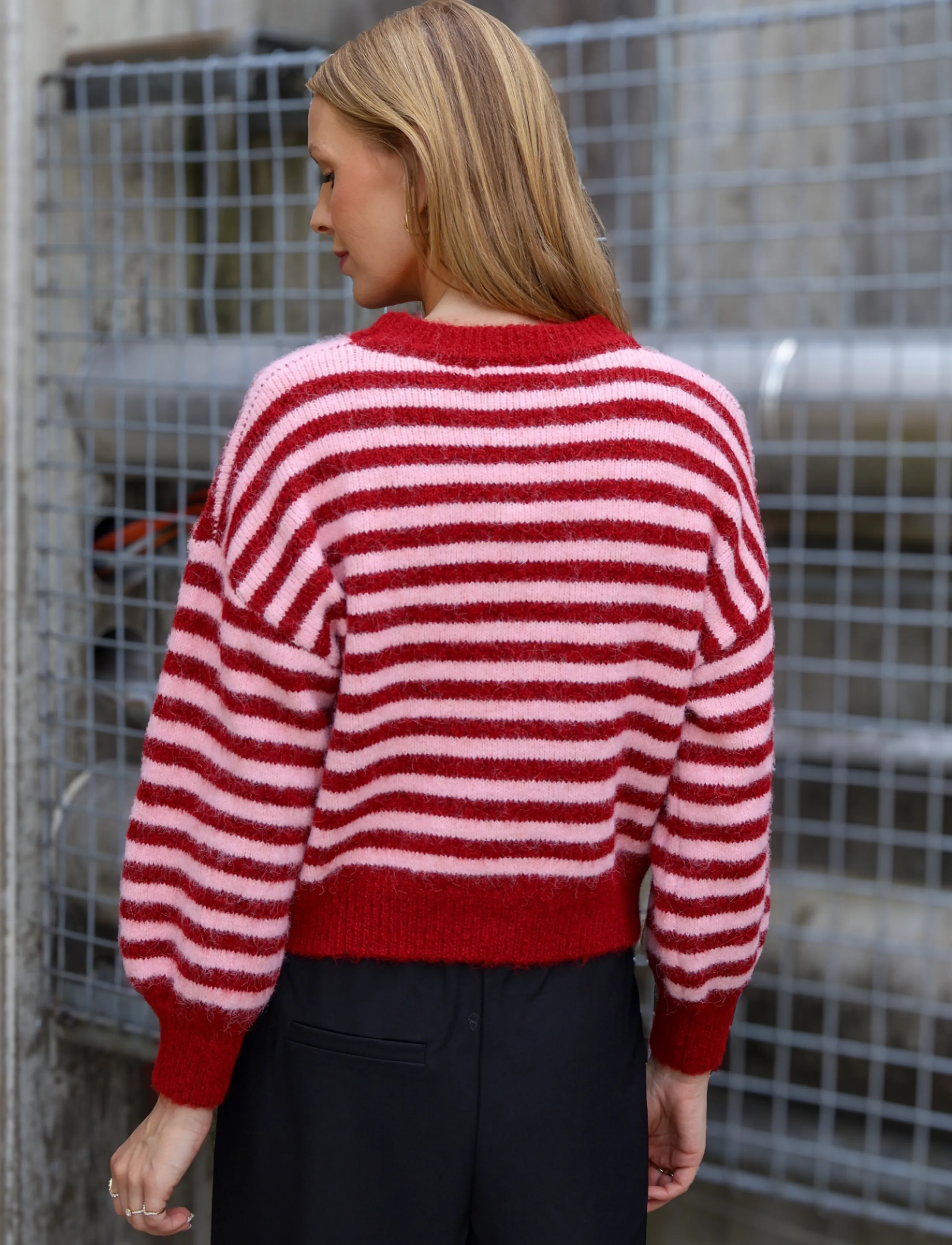A-View - Else knit pullover - striktrøjer - bordeaux/rose - 3