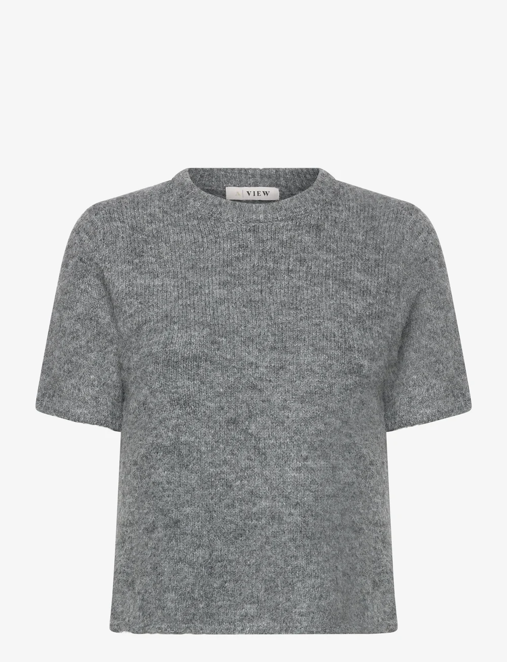 A-View - Libby knit pullover - pullover - medium grey melange - 0