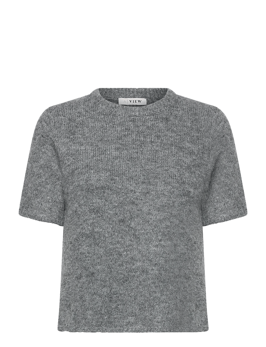 A-View - Libby knit pullover - pullover - medium grey melange - 1
