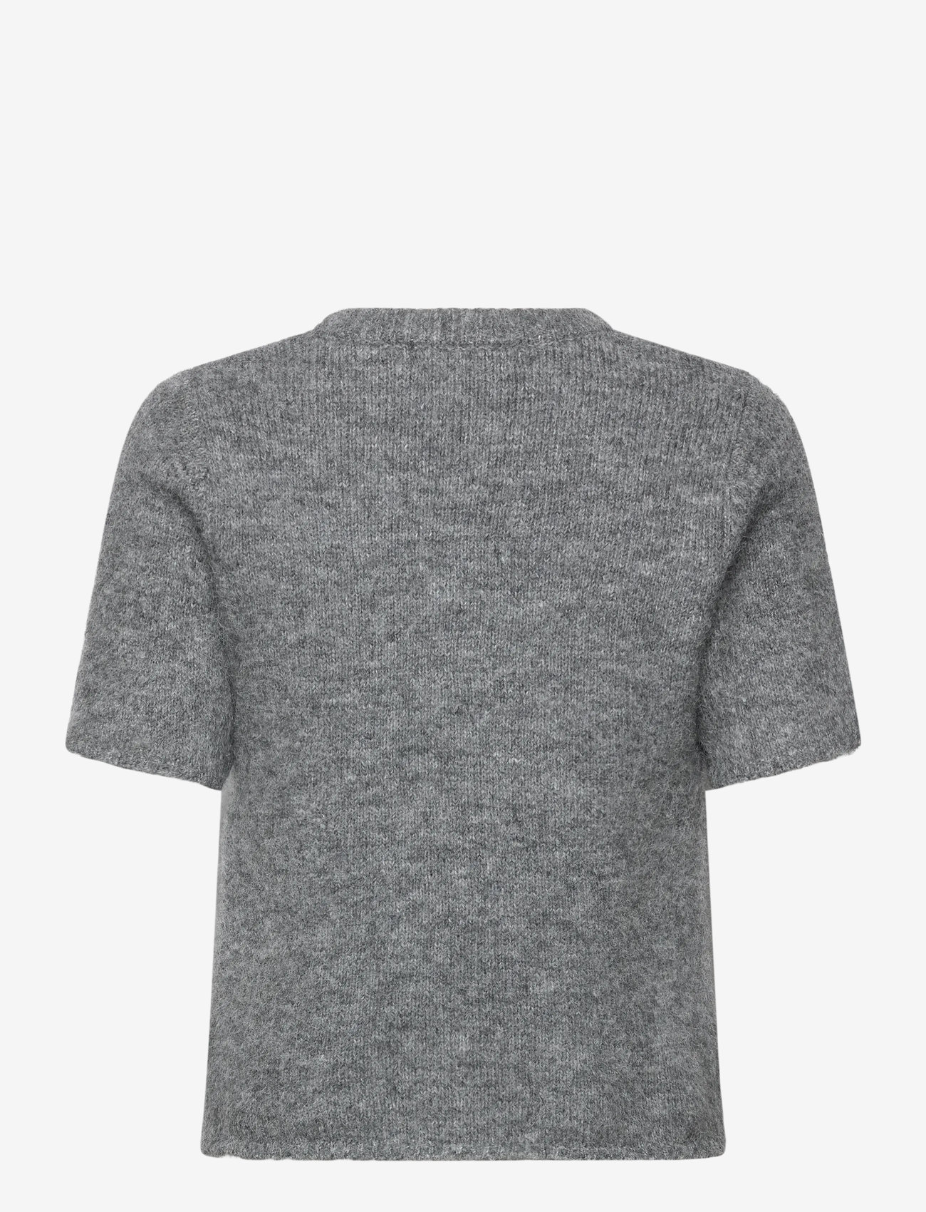 A-View - Libby knit pullover - efterårstøj - medium grey melange - 1