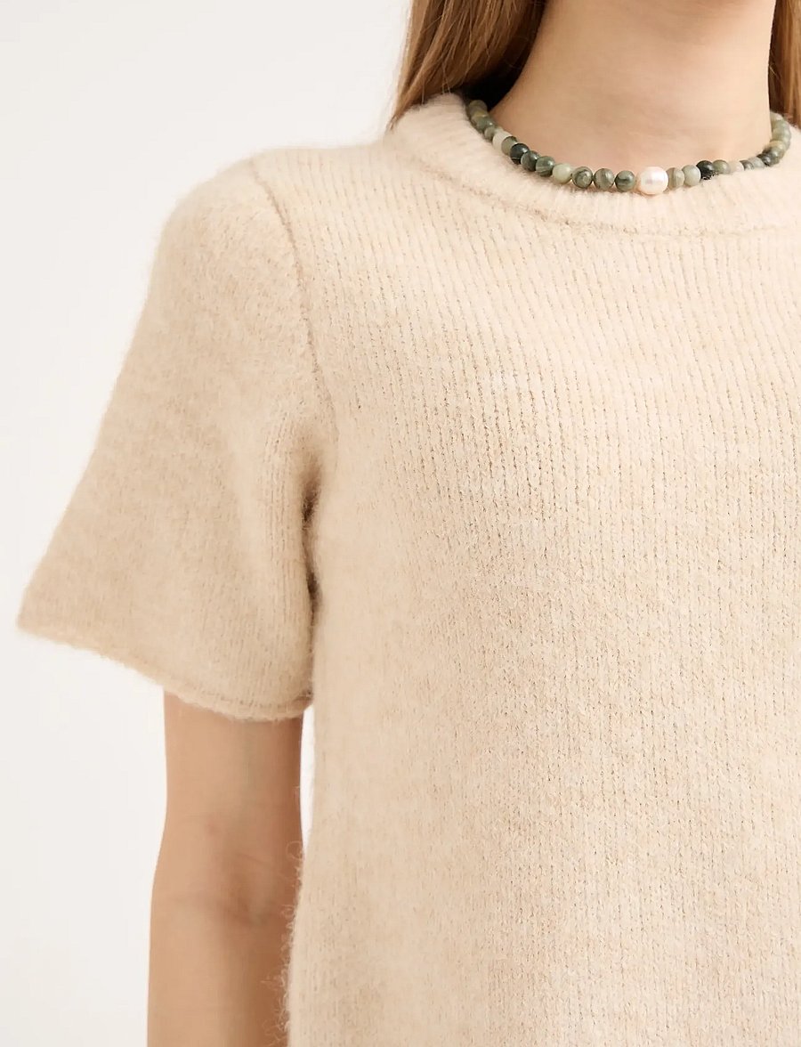 A-View - Libby knit pullover - neulepuserot - off white - 4