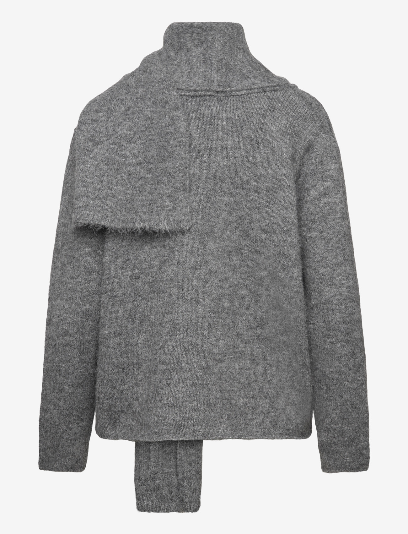 A-View - Harper knit scarf cardigan - cardigans - 990 medium grey melange - 1
