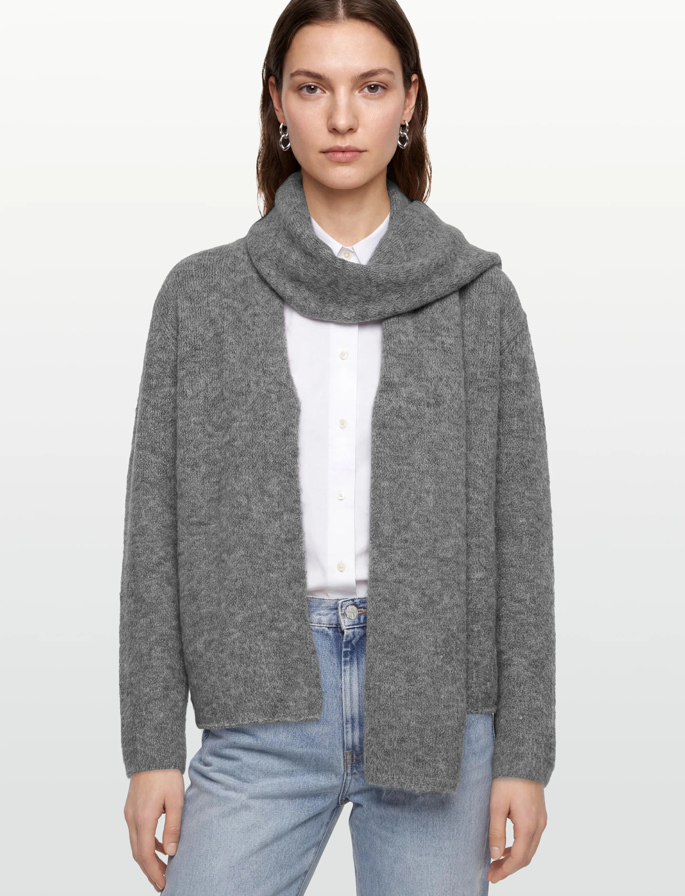 Harper Knit Scarf Cardigan 2
