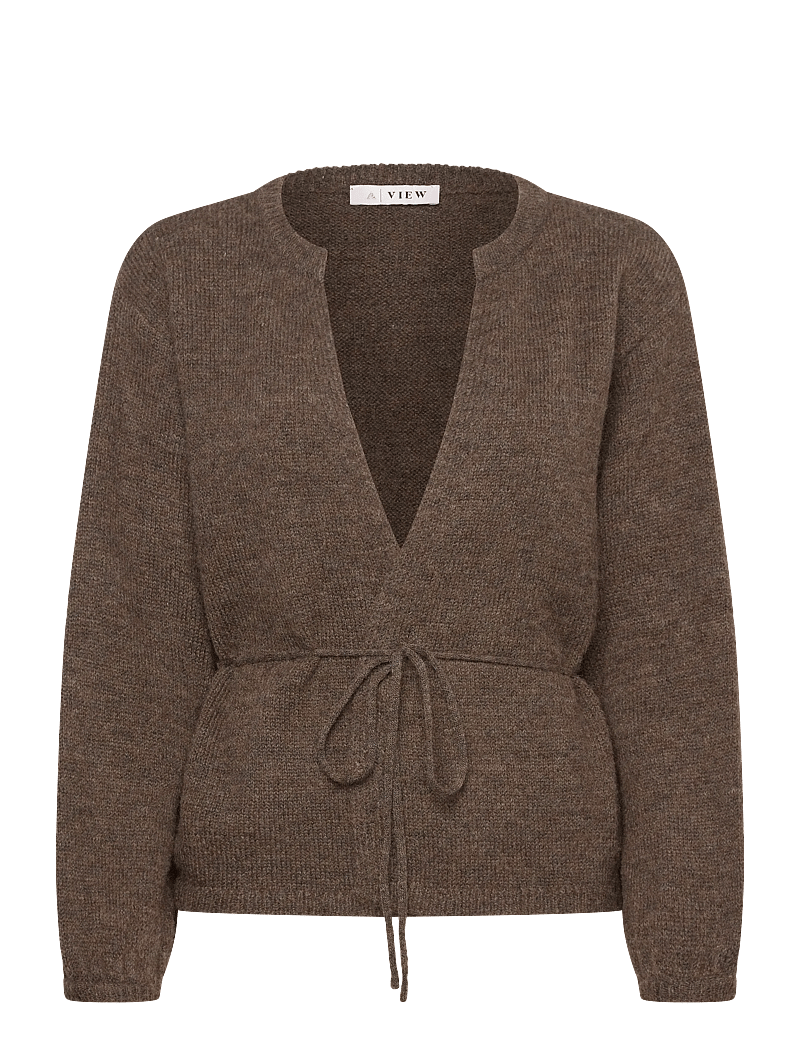 A-View - Lisette knit cardigan - kardiganid - brown - 0