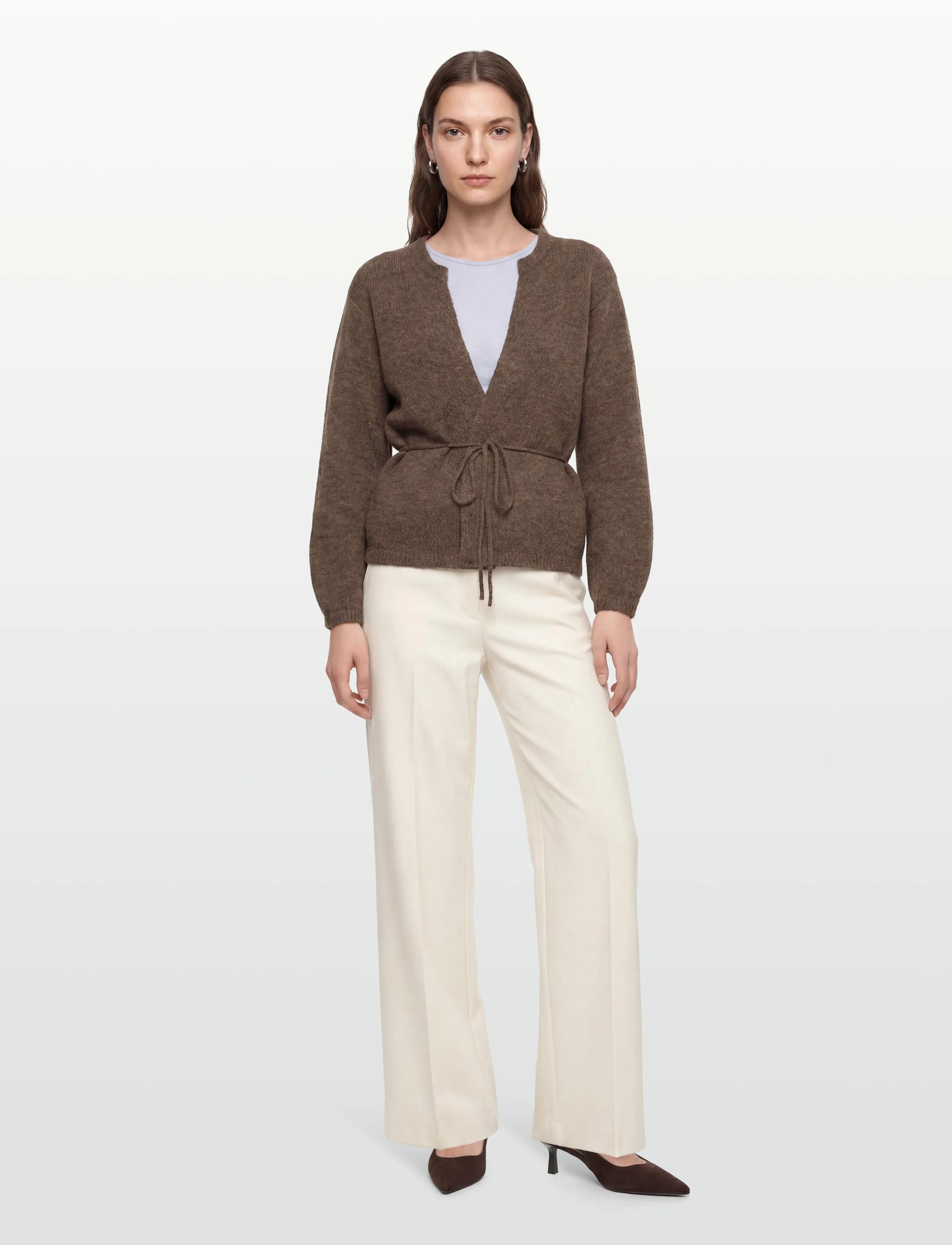 A-View - Lisette knit cardigan - cardigans - brown - 0
