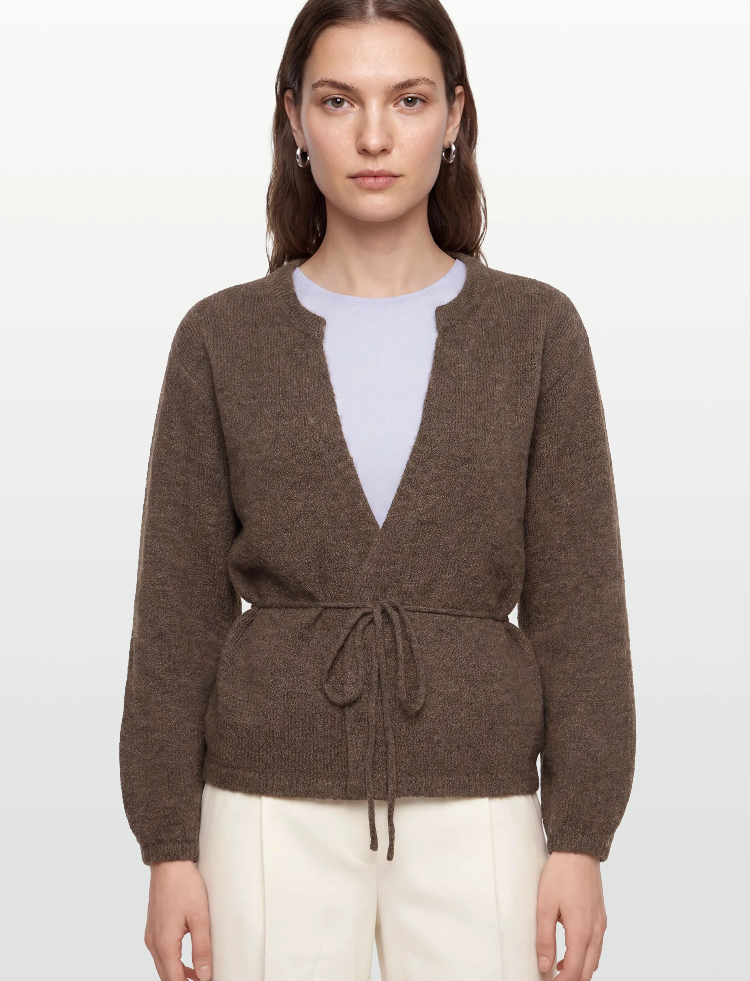 A-View - Lisette knit cardigan - cardigans - brown - 3