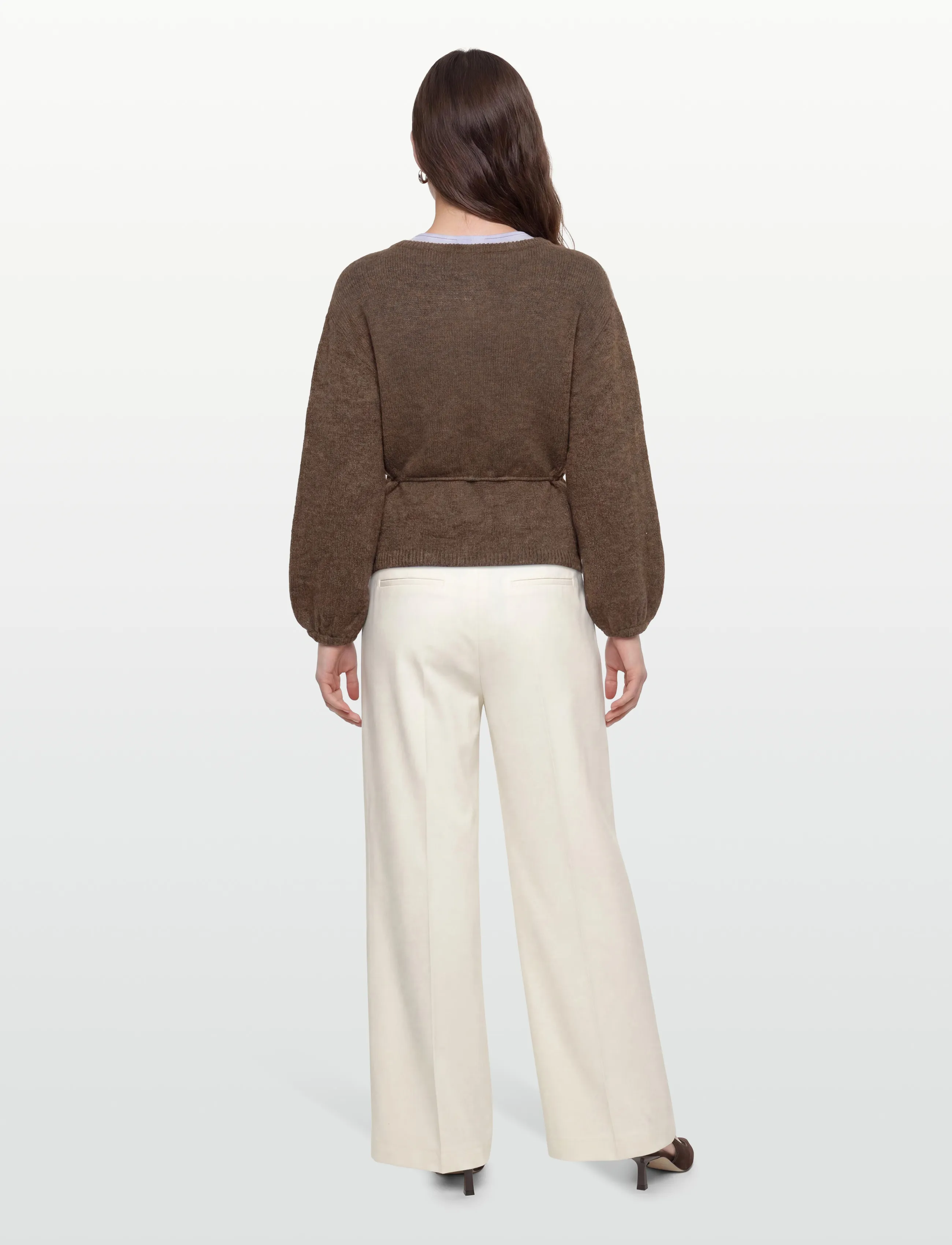 A-View - Lisette knit cardigan - cardigans - brown - 4