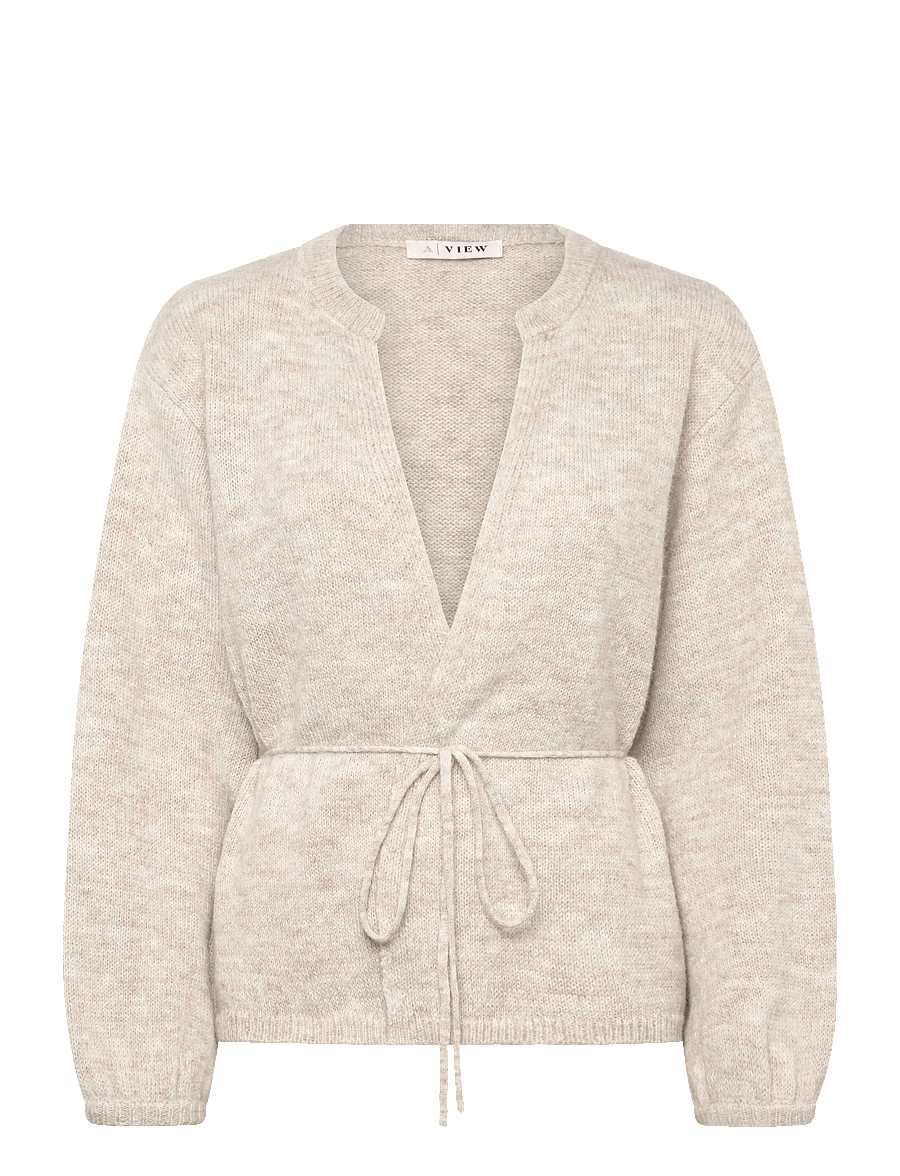 A-View - Lisette knit cardigan - strickjacken - sand - 0