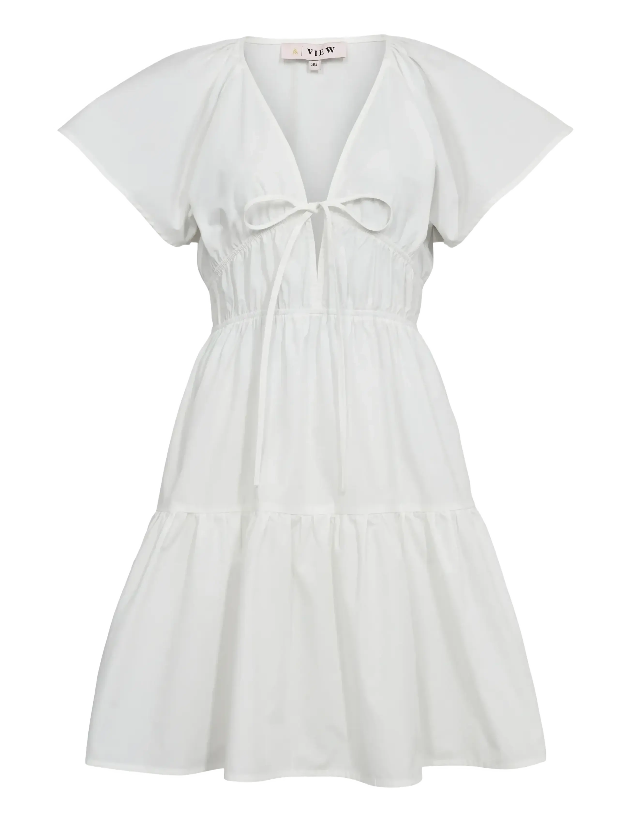 A-View Fransisko dress - Sommarklänningar - WHITE / white