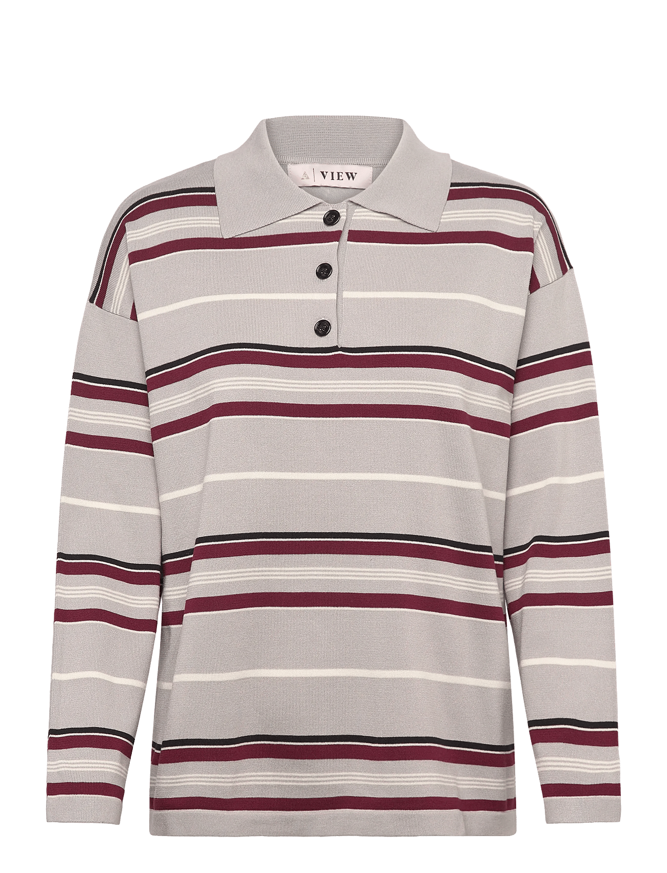 A-View - Polo Long Sleeve Stripe