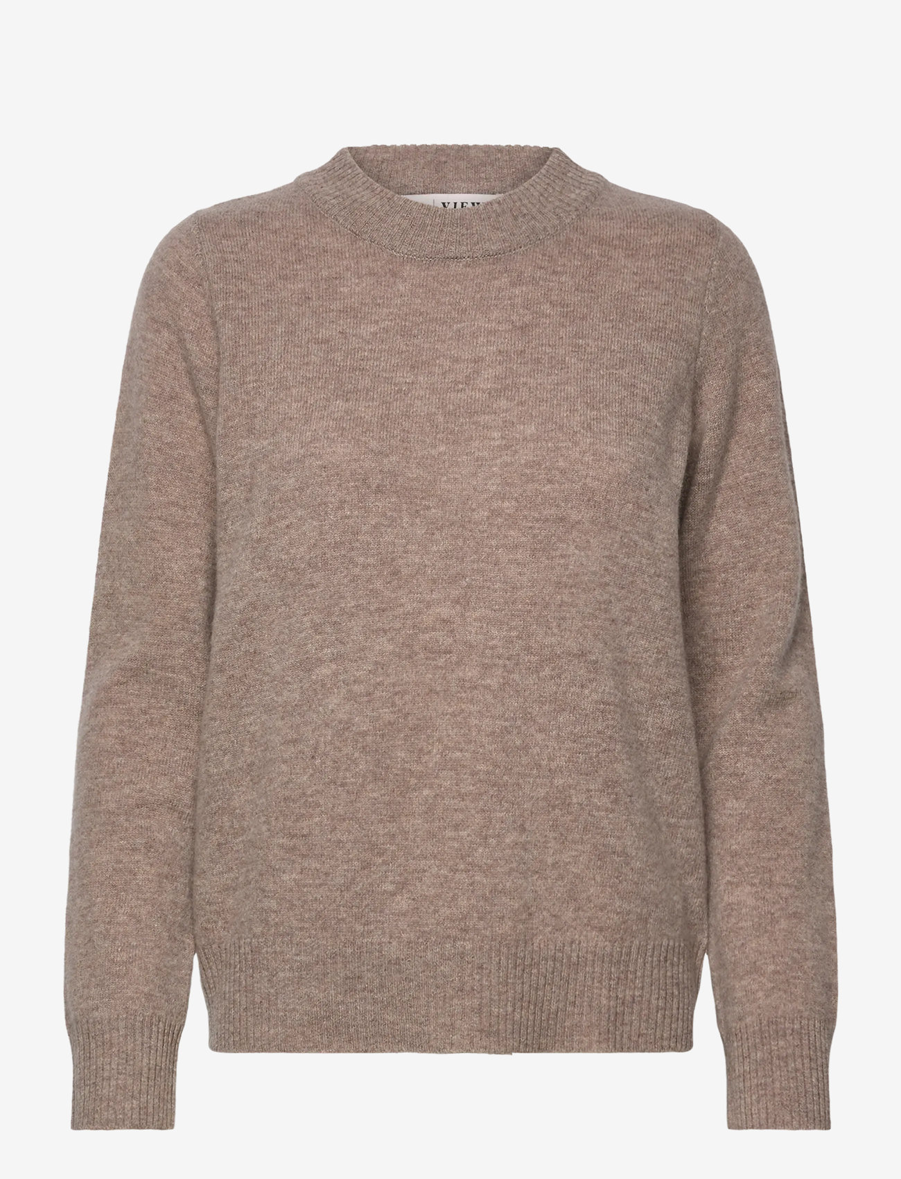 A-View - Merino knit pullover - sviitrid - light brown - 0