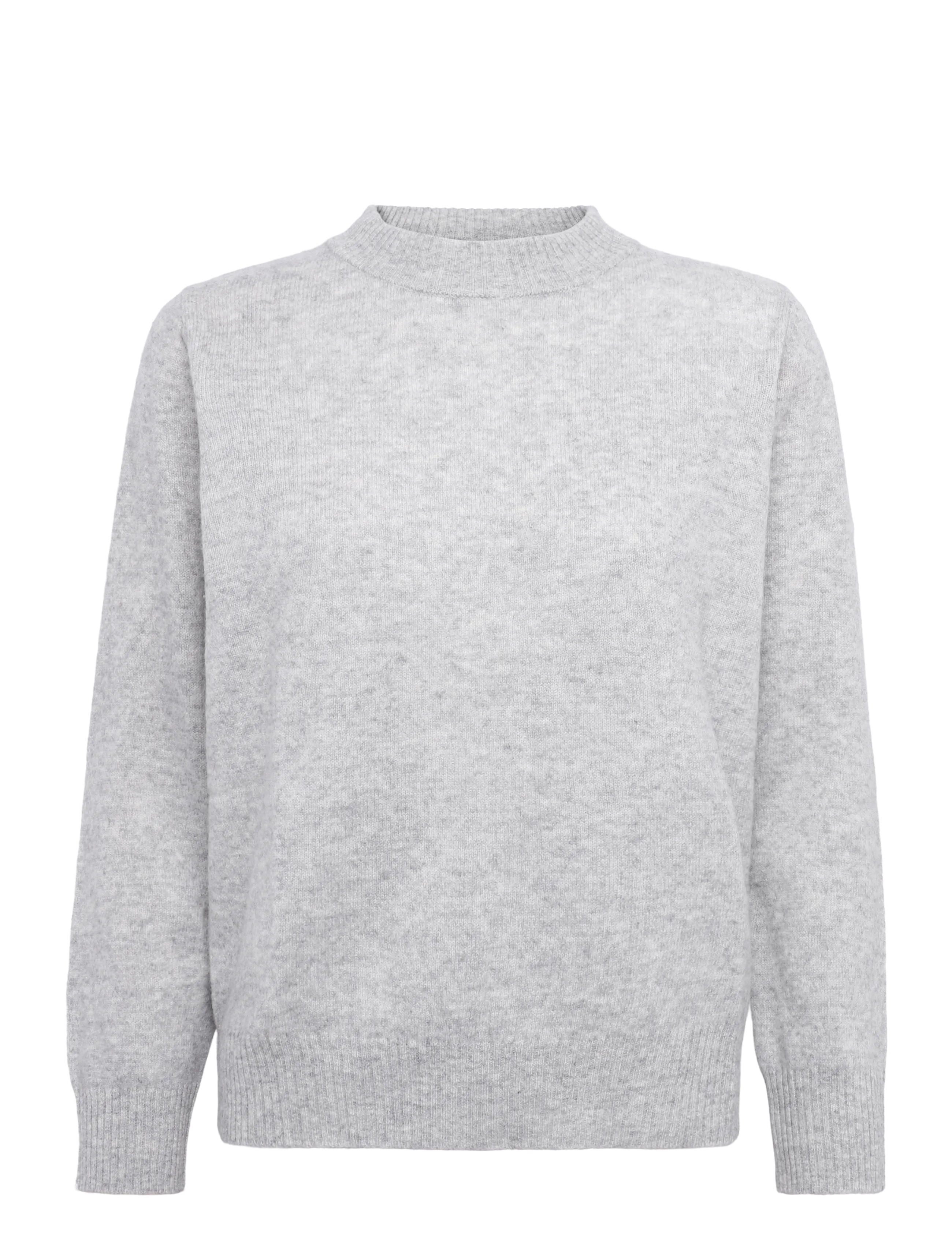 A-View Merino knit pullover - Swetry - LIGHT GREY MELANGE / grey