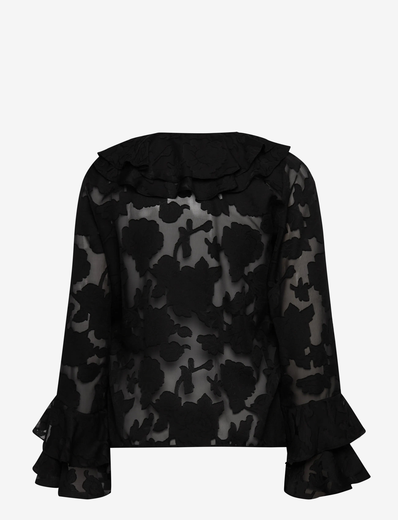 A-View - Floretta blouse - pikkade varrukatega pluusid - black - 1