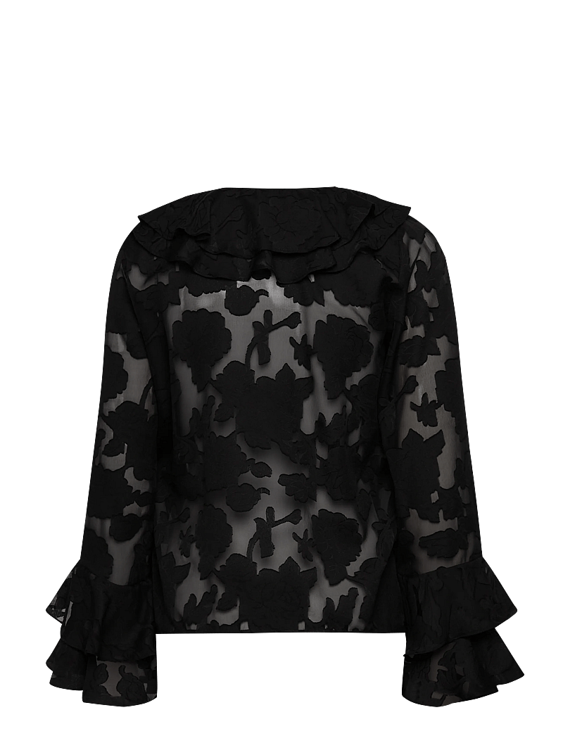 A-View - Floretta blouse - pikkade varrukatega pluusid - black - 1