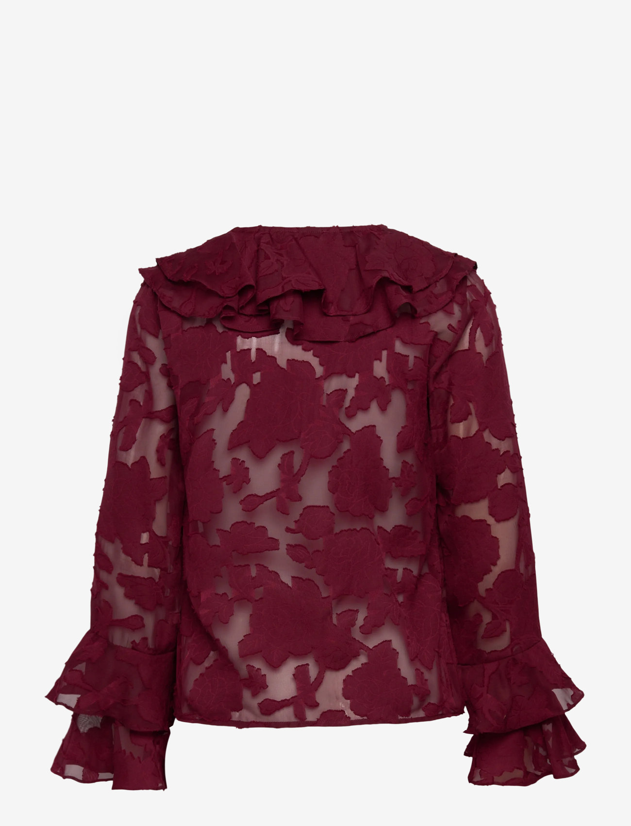 A-View - Floretta blouse - pikkade varrukatega pluusid - cabernet - 1