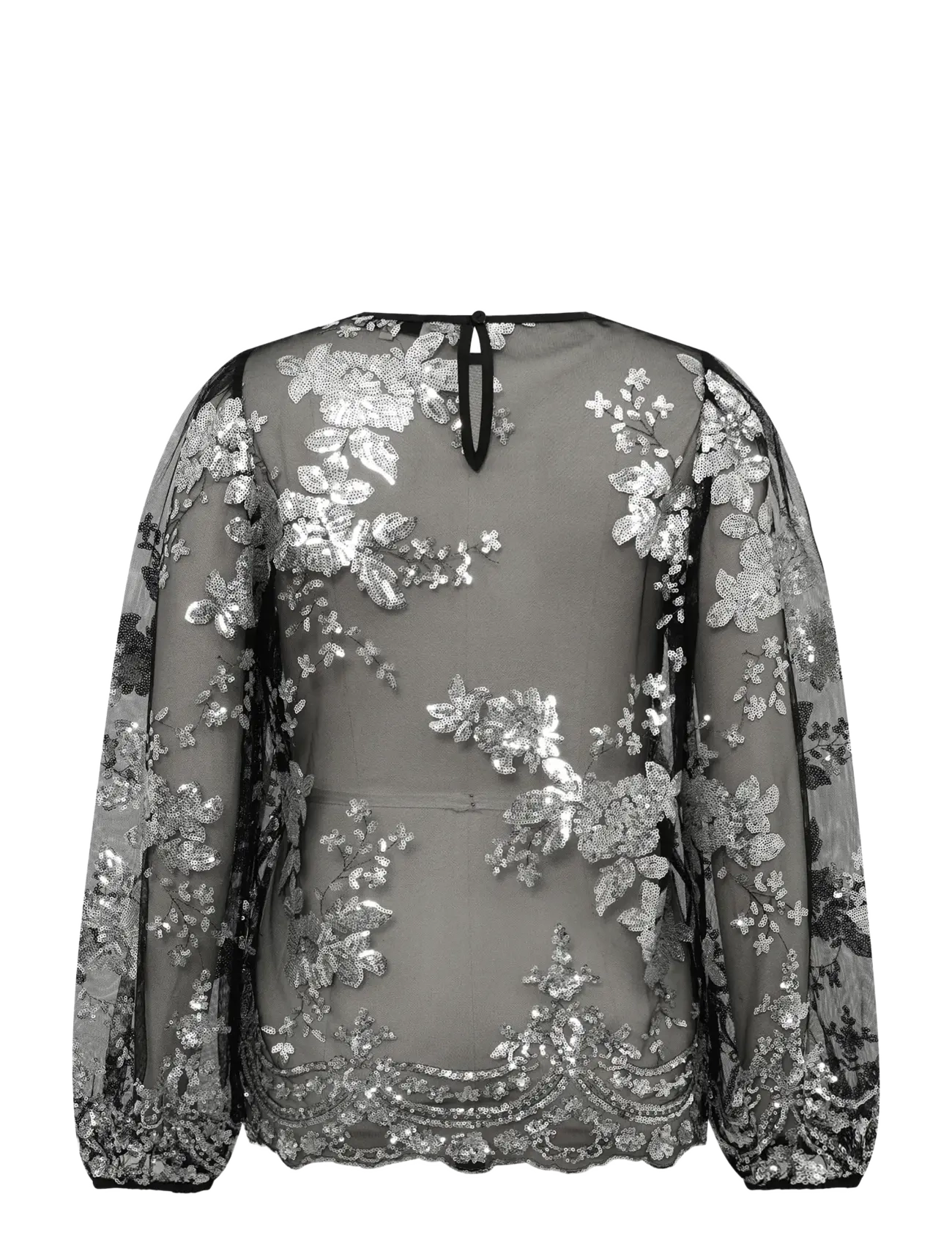 A-View - Estelle blouse - long sleeved blouses - black/silver - 2