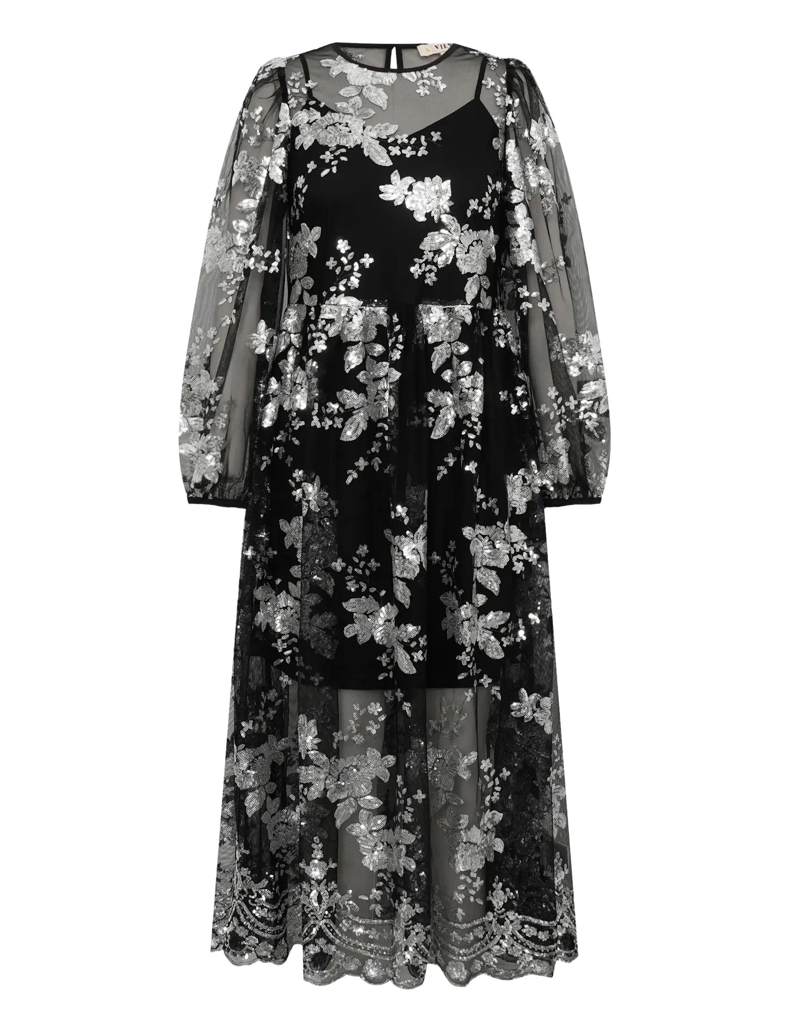 A-View - Estelle dress - evening dresses - black/silver - 1