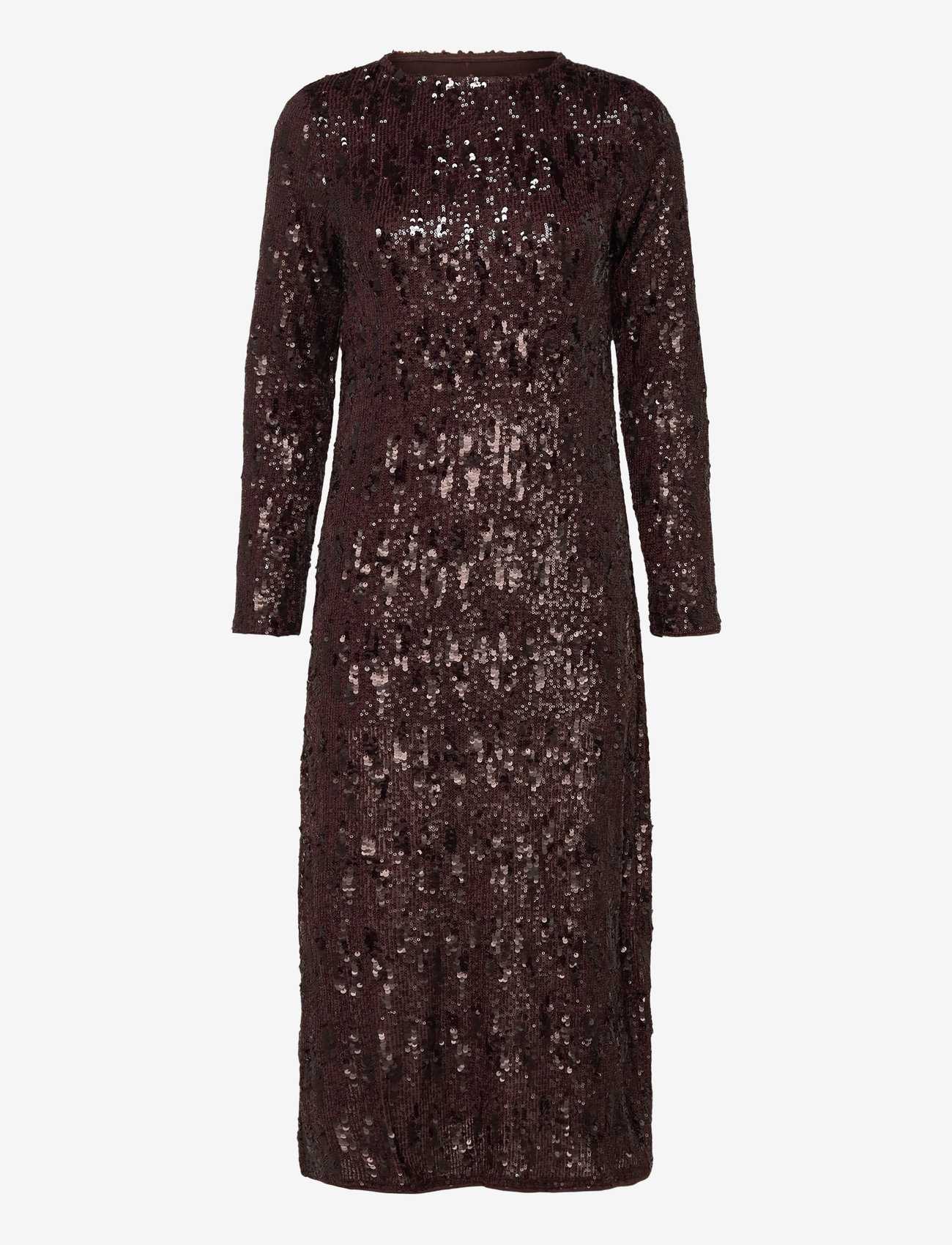 A-View - Valerie dress - paillettenkleider - dark brown - 0