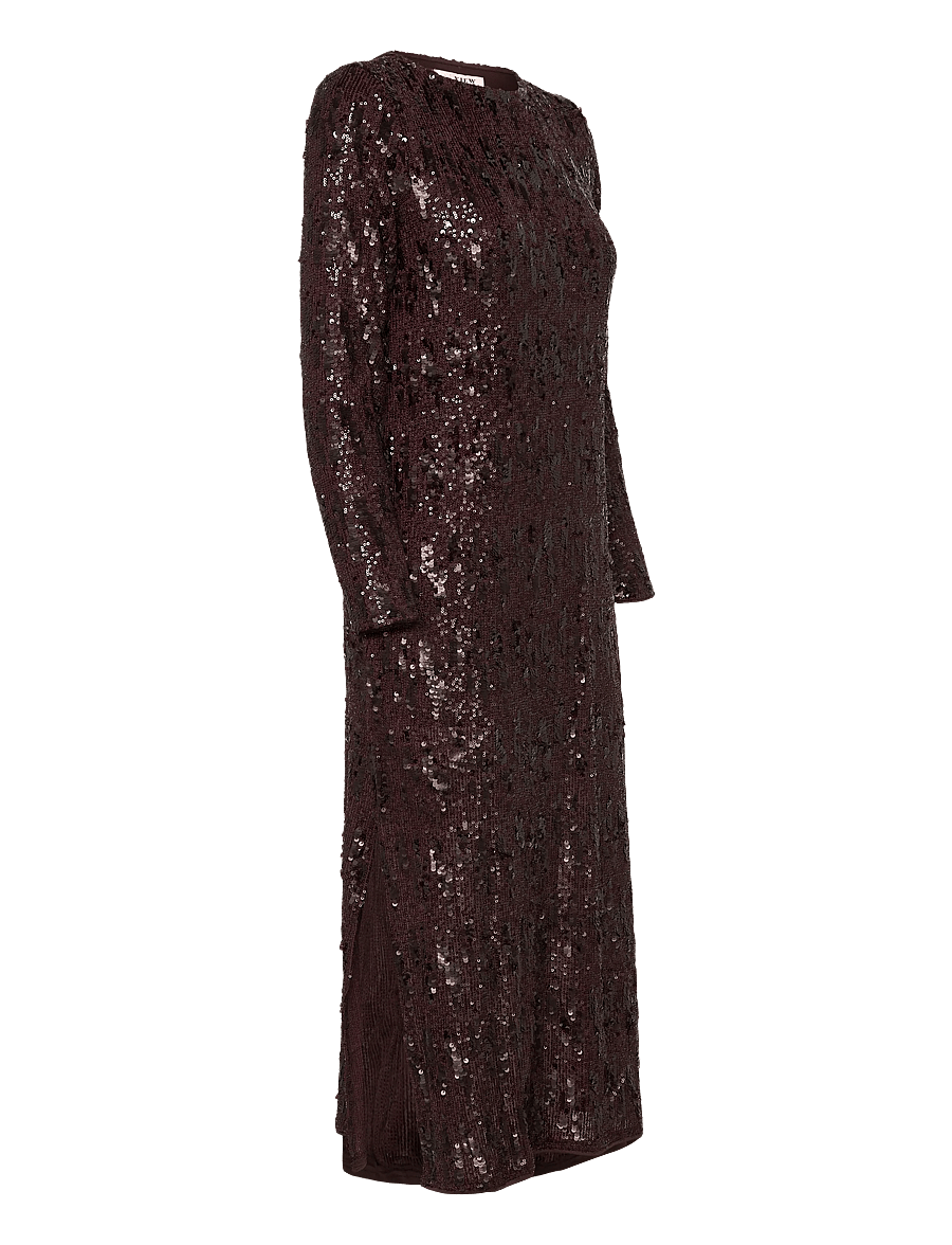 A-View - Valerie dress - paillettenkleider - dark brown - 2