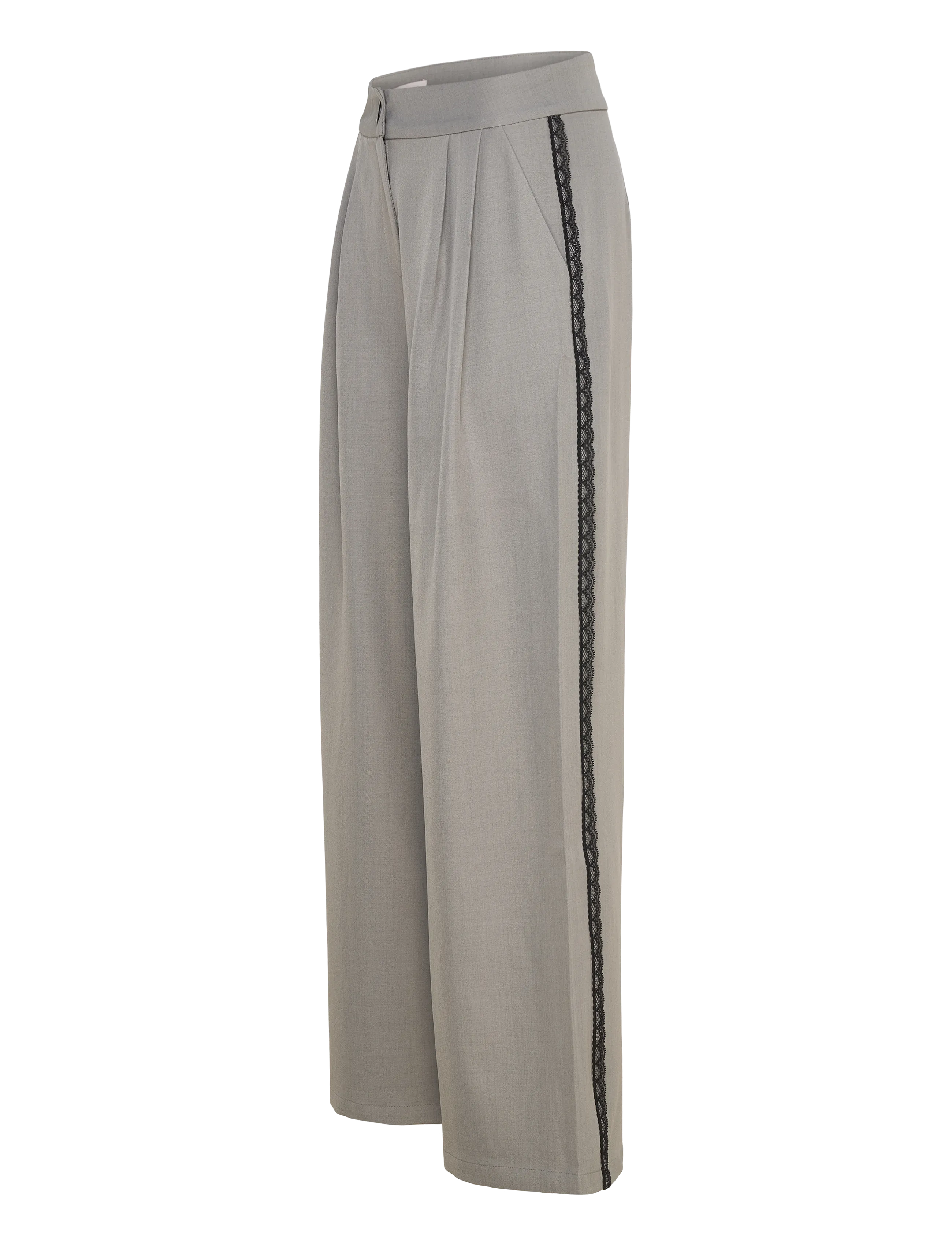 A-View - Dupont pants - pidulikud püksid - medium grey melange - 2