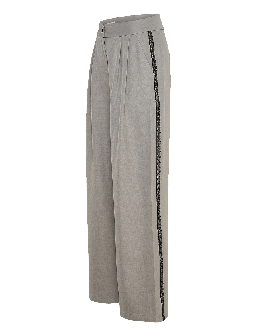 A-View - Dupont pants - pidulikud püksid - medium grey melange - 2