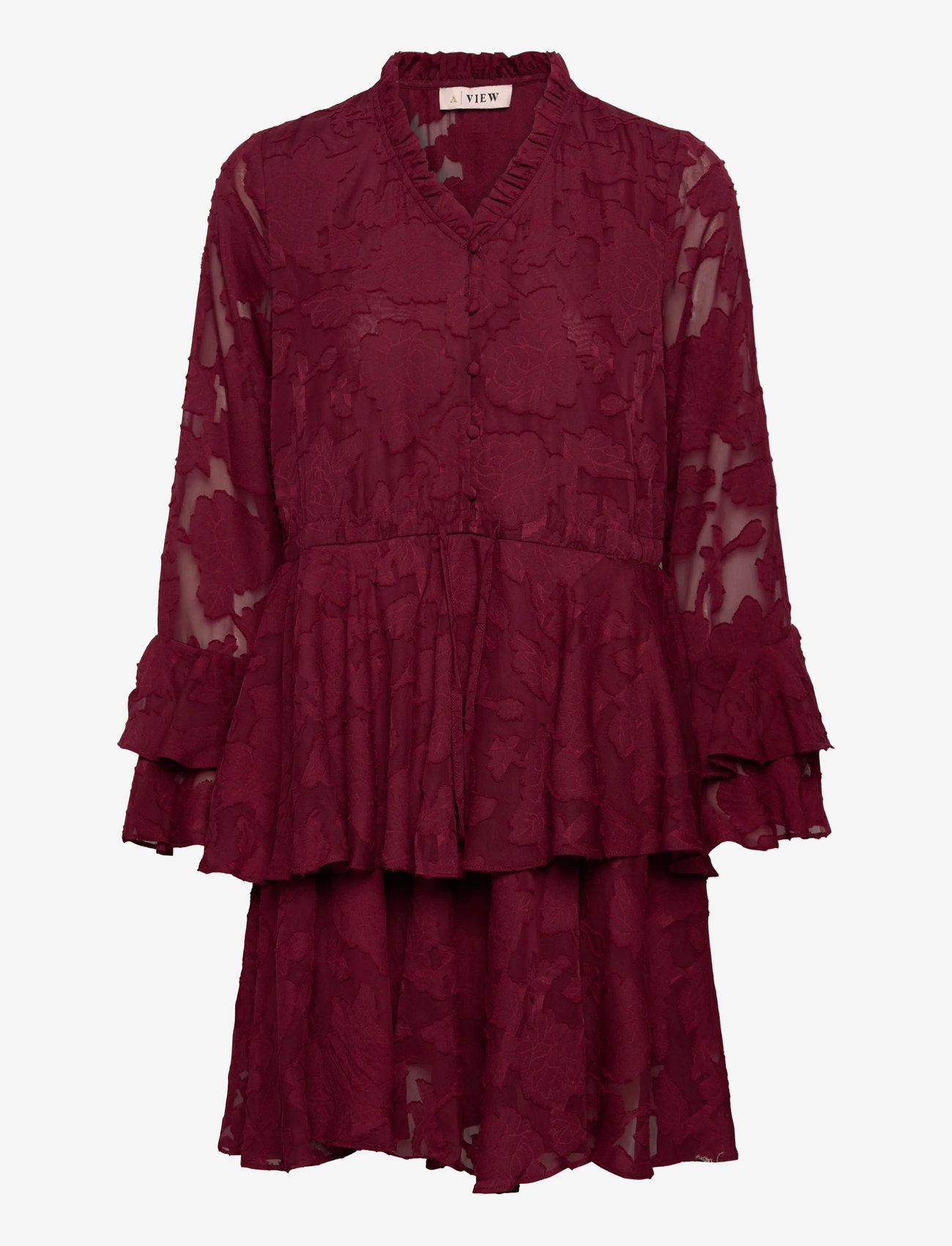 A-View - Floretta dress - kokteilikleidid - cabernet - 0