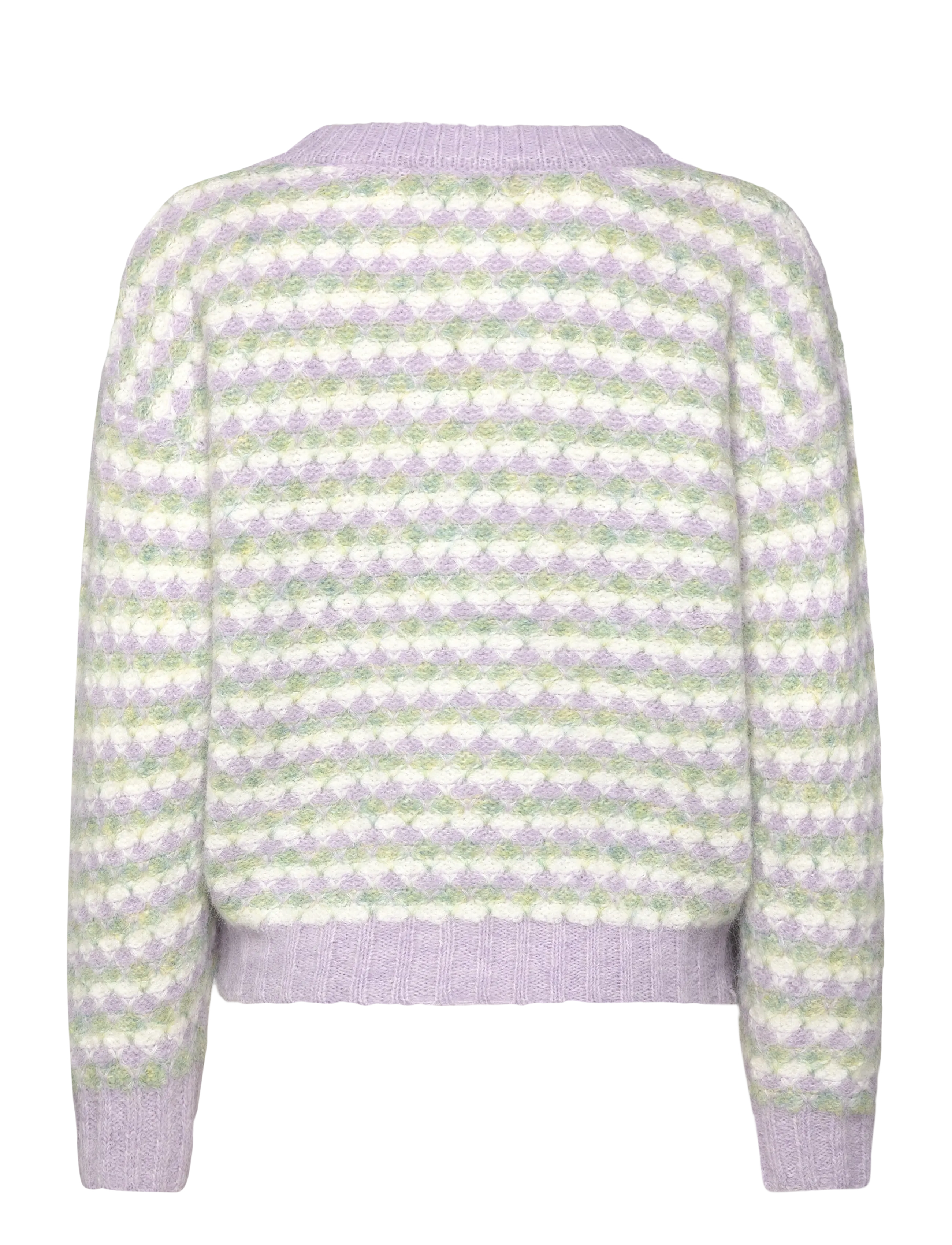 A-View - Sassi knit pullover - tröjor - green/purple - 2