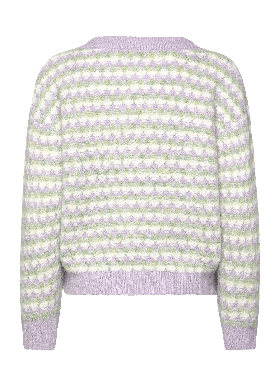 A-View - Sassi knit pullover - gebreide truien - green/purple - 2