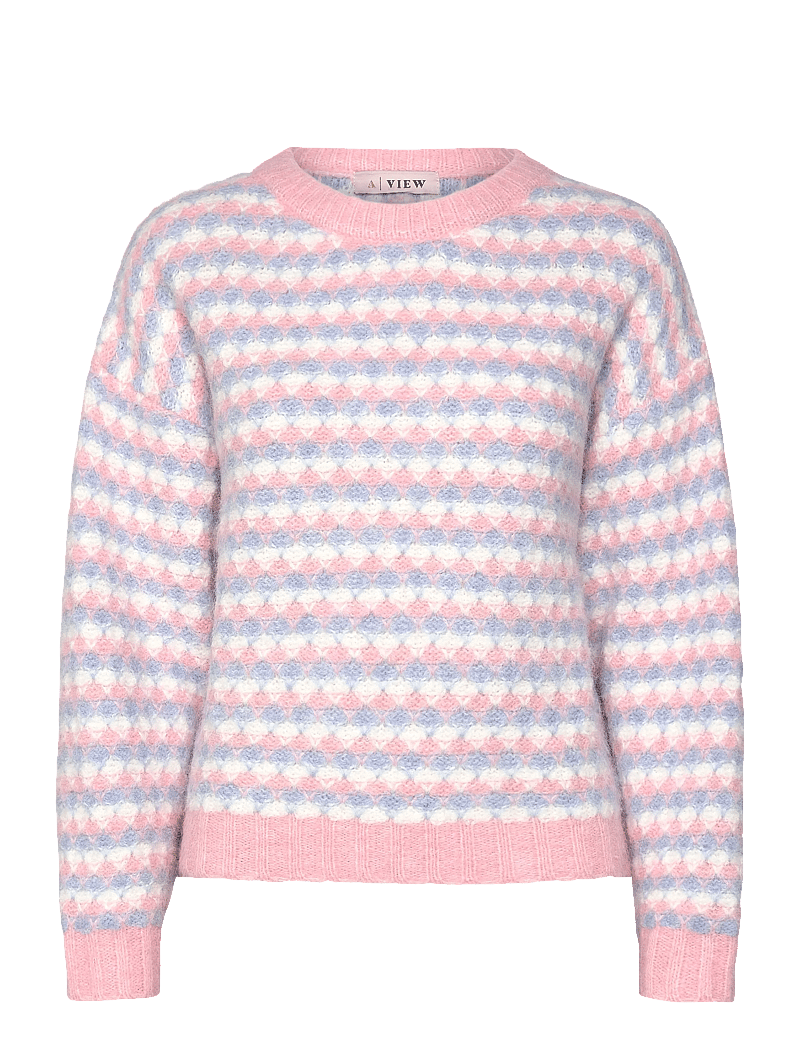 A-View - Sassi knit pullover - pullover - rose/blue - 1